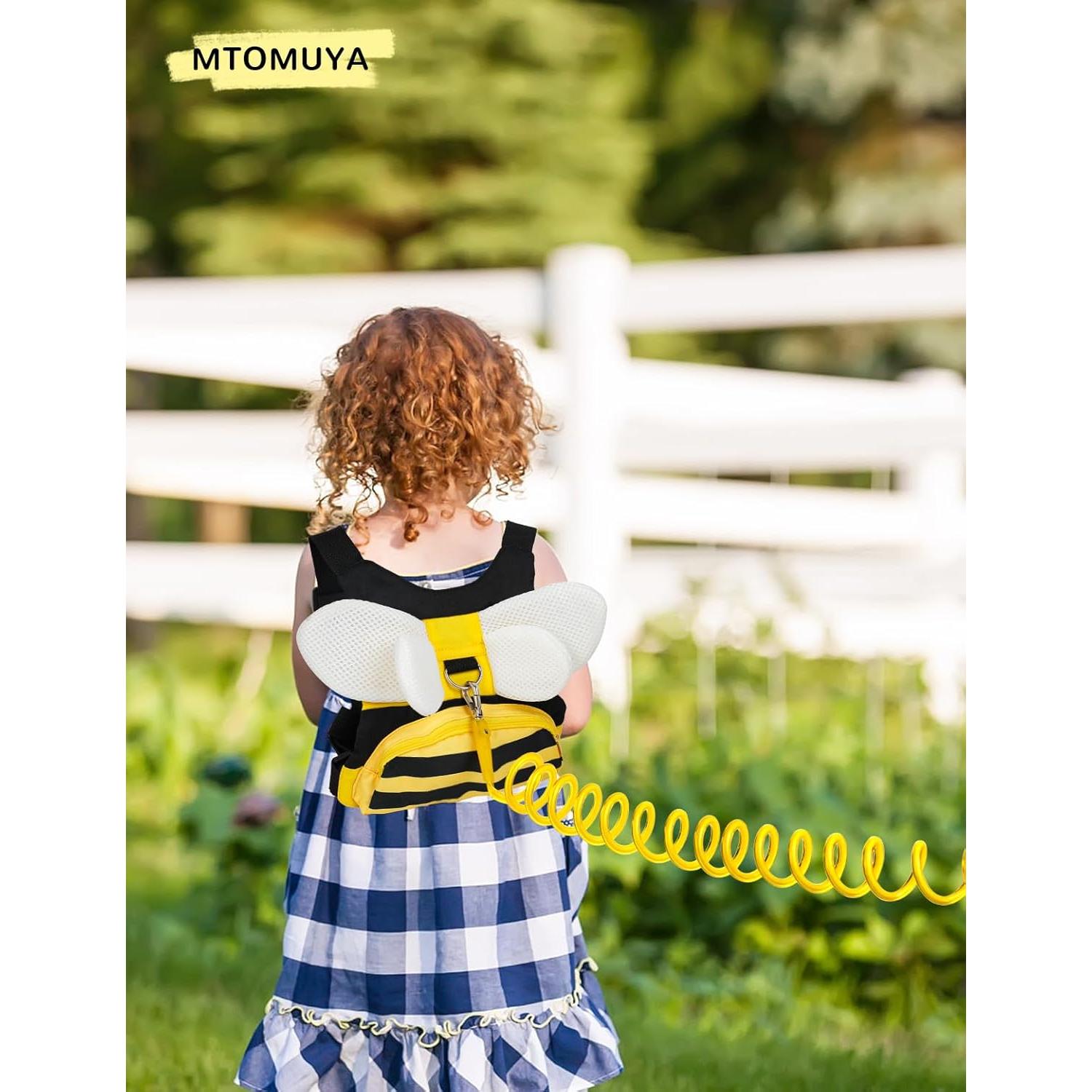 Arnés Antipérdida para Niños con Enlace de Muñeca - Abeja Amarilla