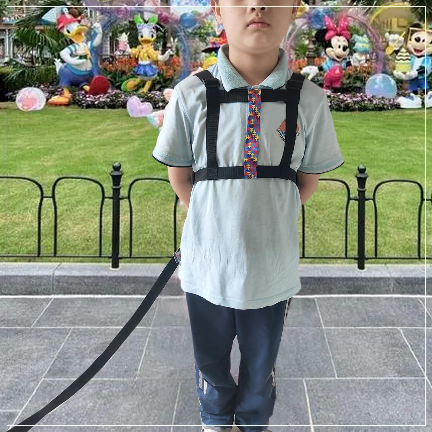 Arnés de Caminata para Niños con Correa Ajustable y Asa - Autismo