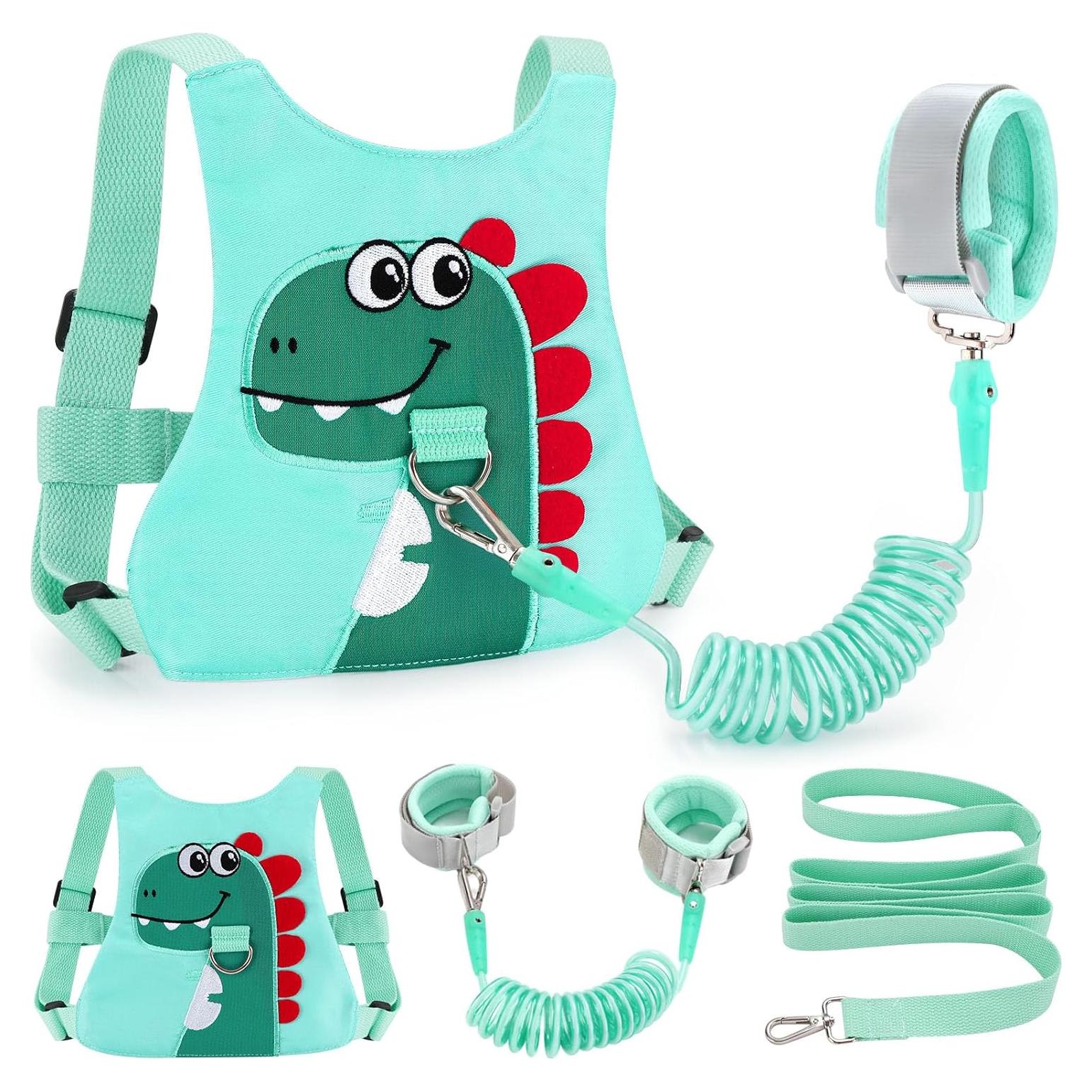 Correa Antipérdida para Niños Verde - Arnés de Seguridad Unisex