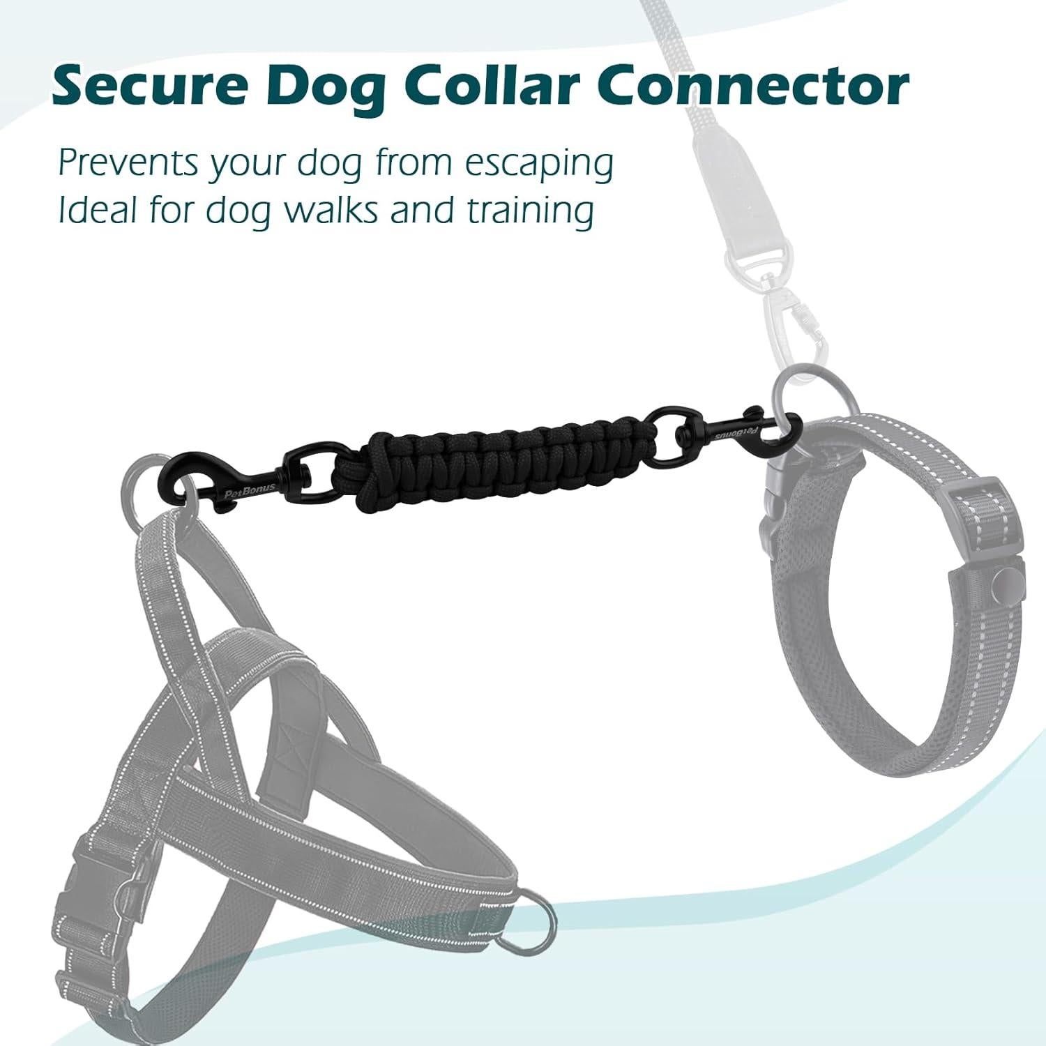 Clip de Seguridad para Collar de Perro PetBonus - Negro