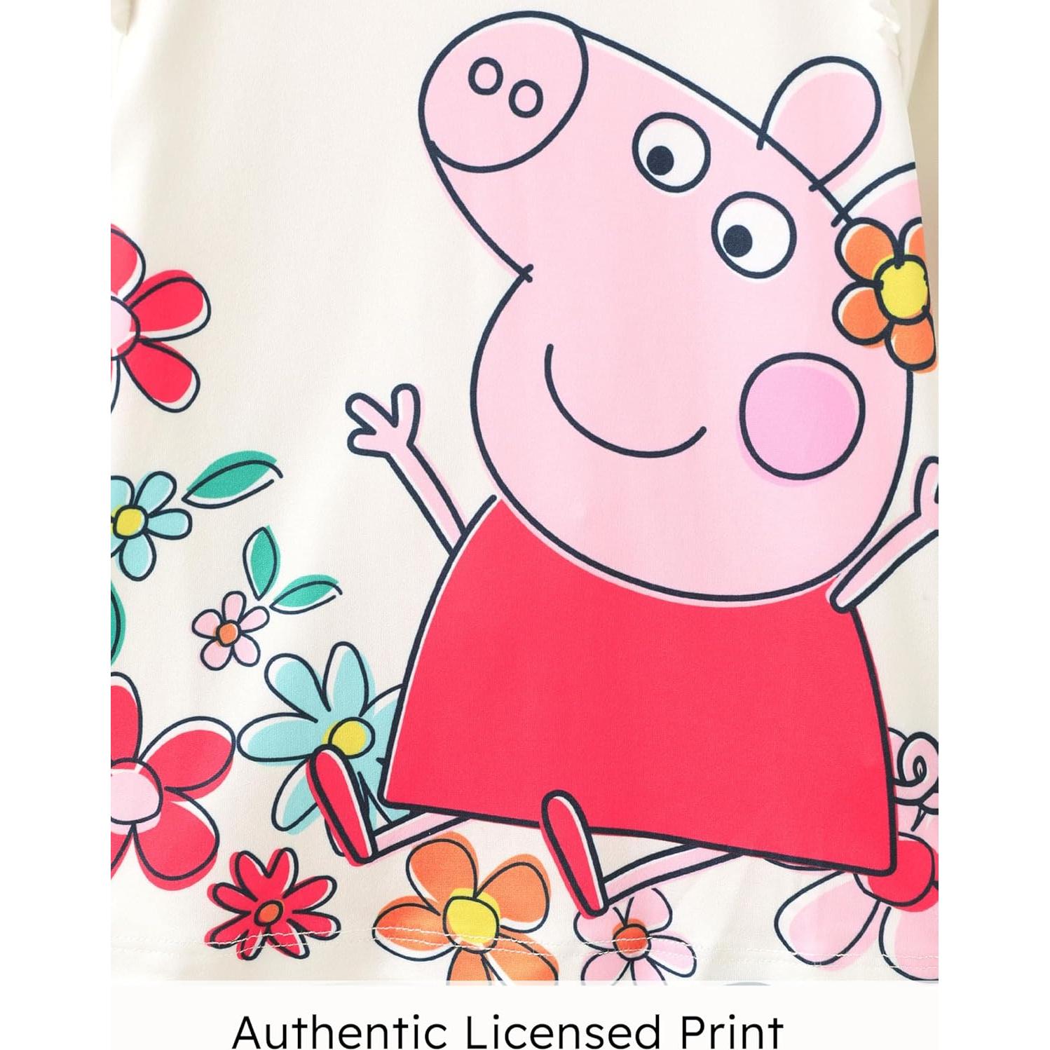 Conjunto Peppa Pig Niñas 2 Piezas Camiseta y Pantalón