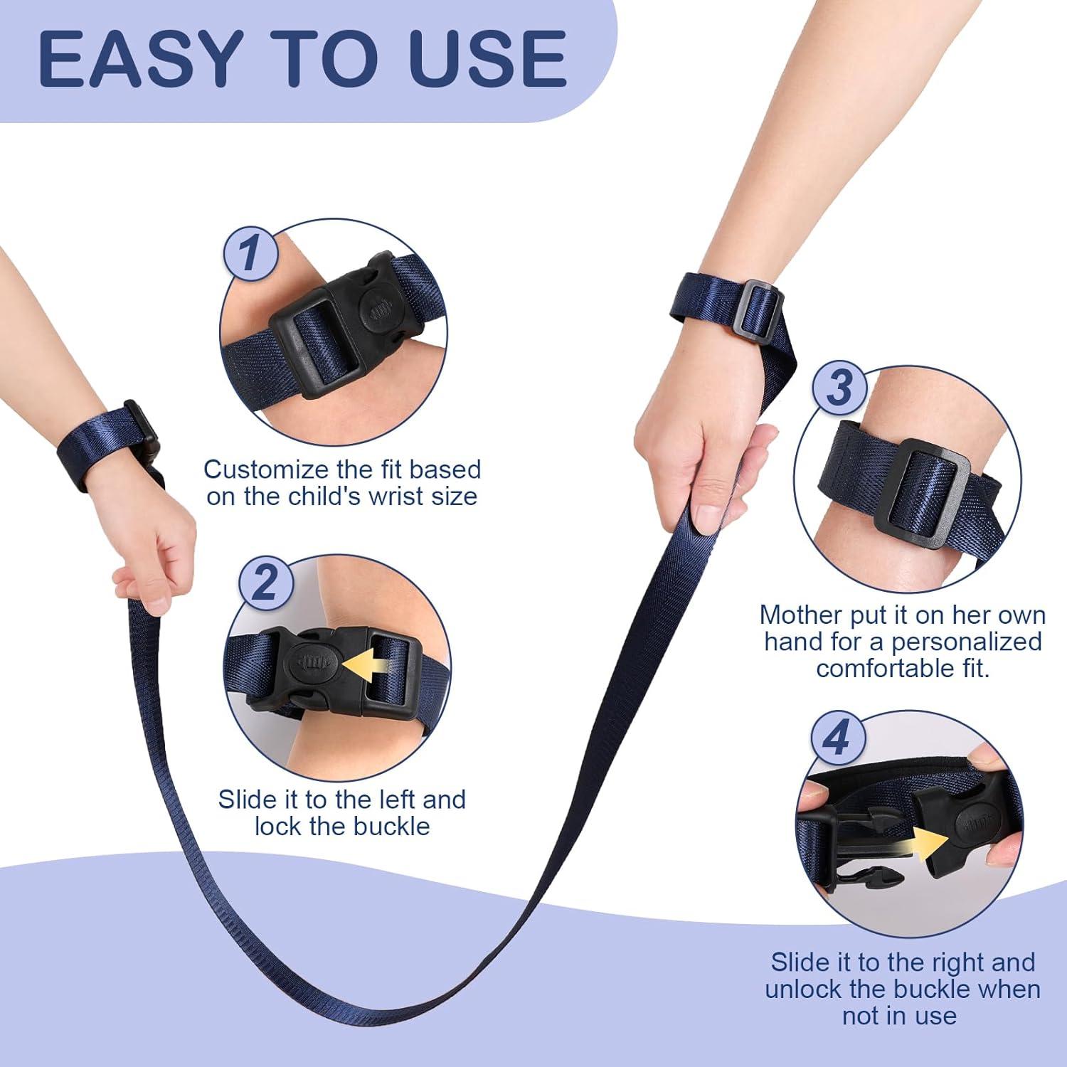 Correa de Muñeca Segura Ajustable para Niños Autismo TDAH