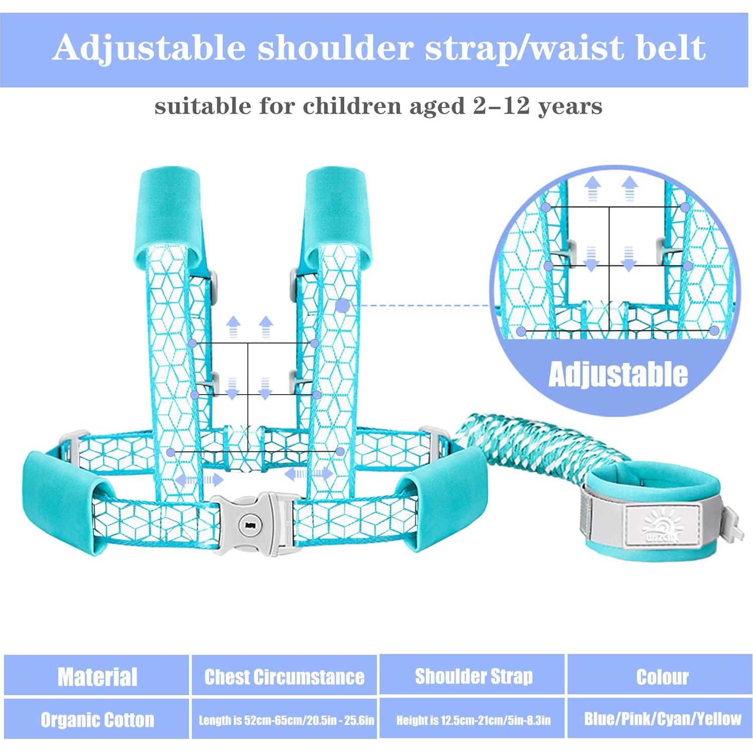 Arnés de Seguridad para Niños Dream Lin 2m Cian Reflectante