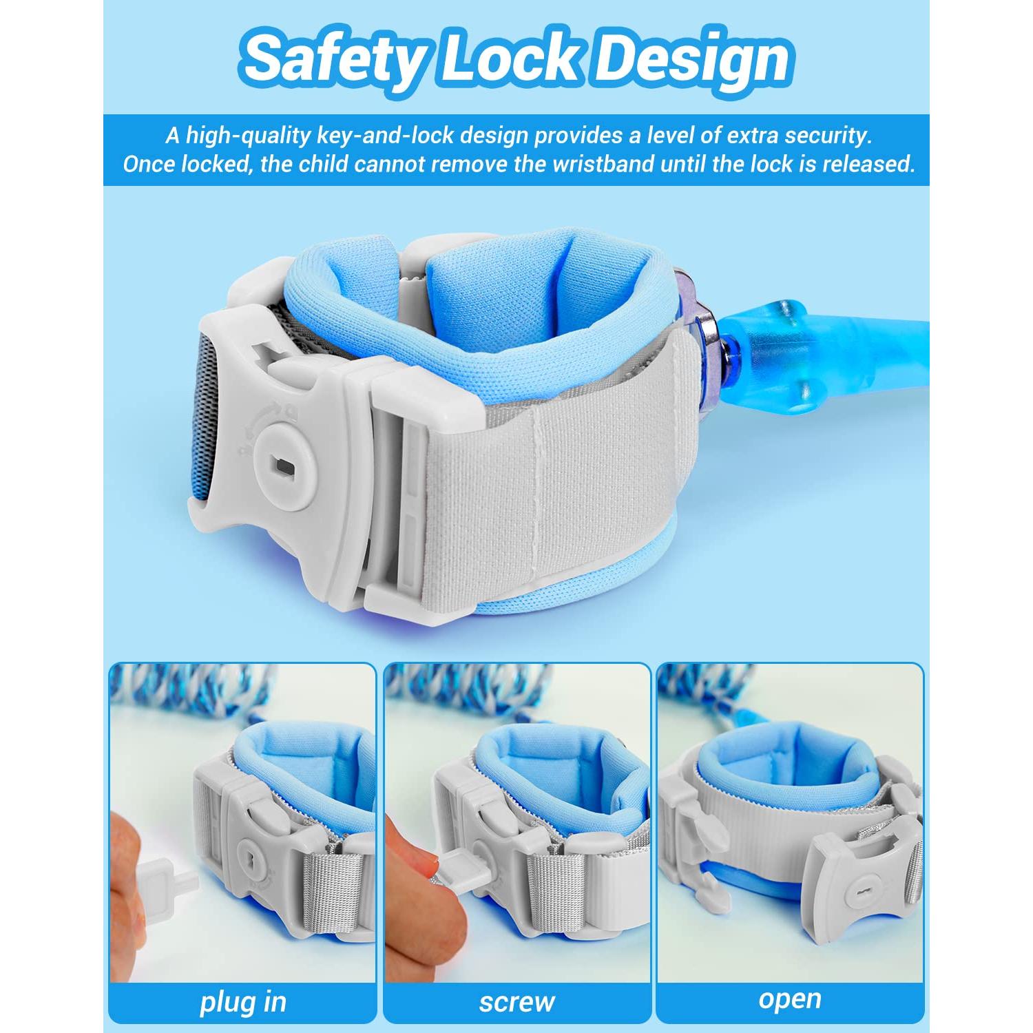 Correa de Seguridad para Niños Dr.meter 2.5m Azul