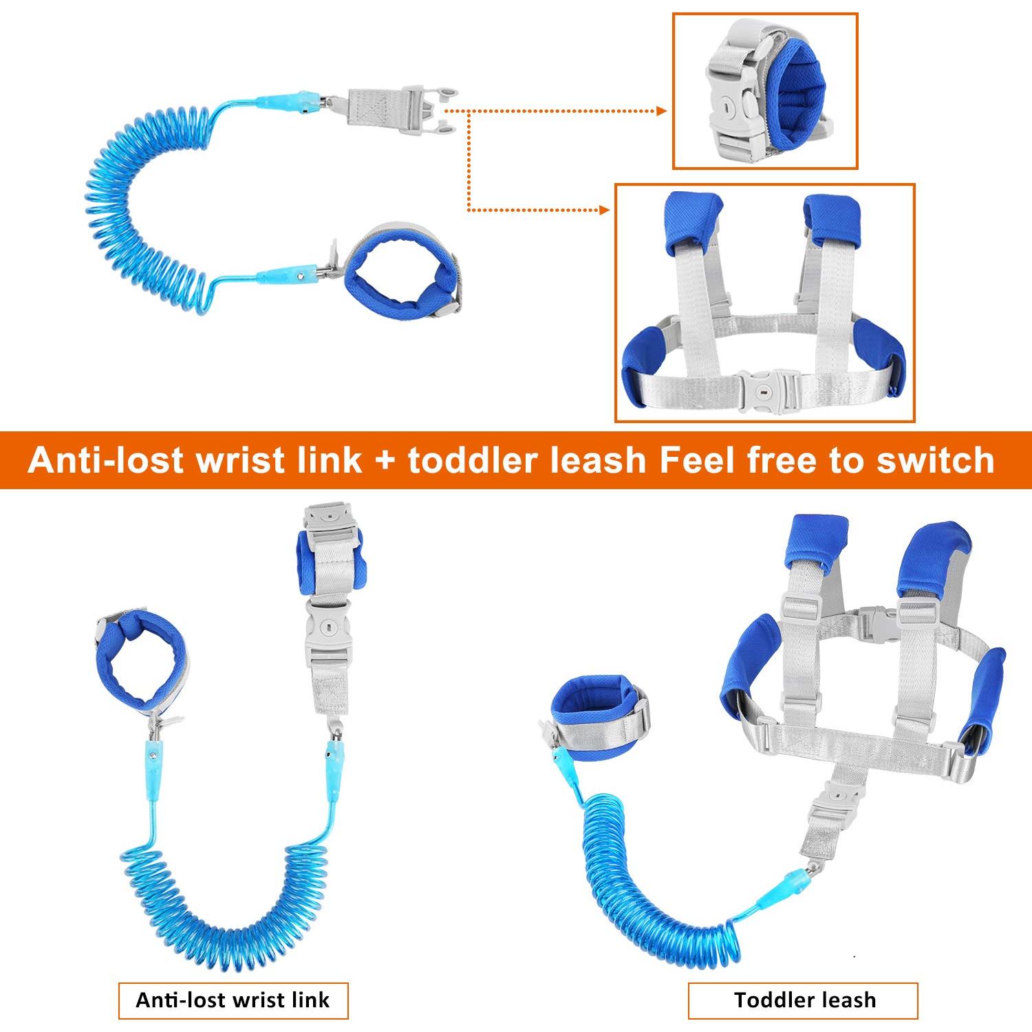 Correa Anti Pérdida para Bebé 2 en 1 - Azul 2.5m