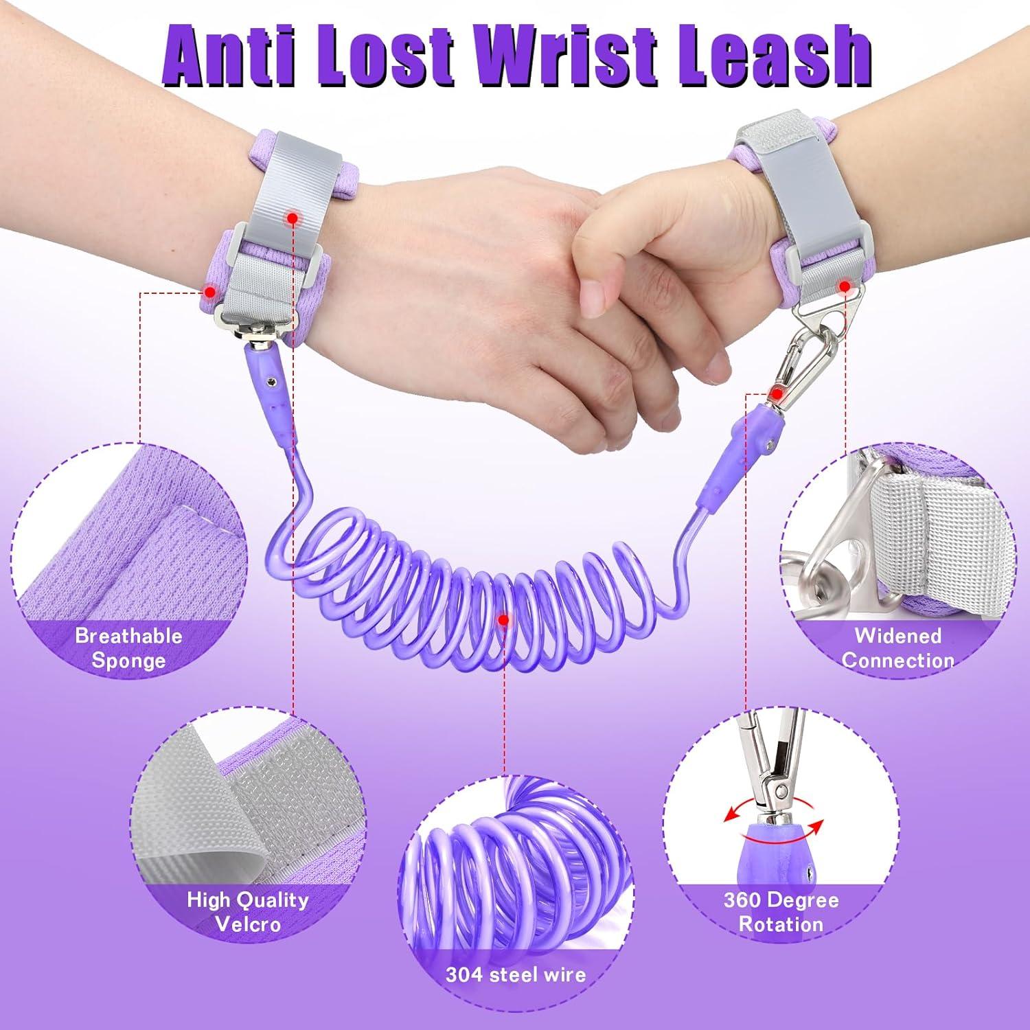 Correa Antipérdida para Niños Arnés de Seguridad Púrpura