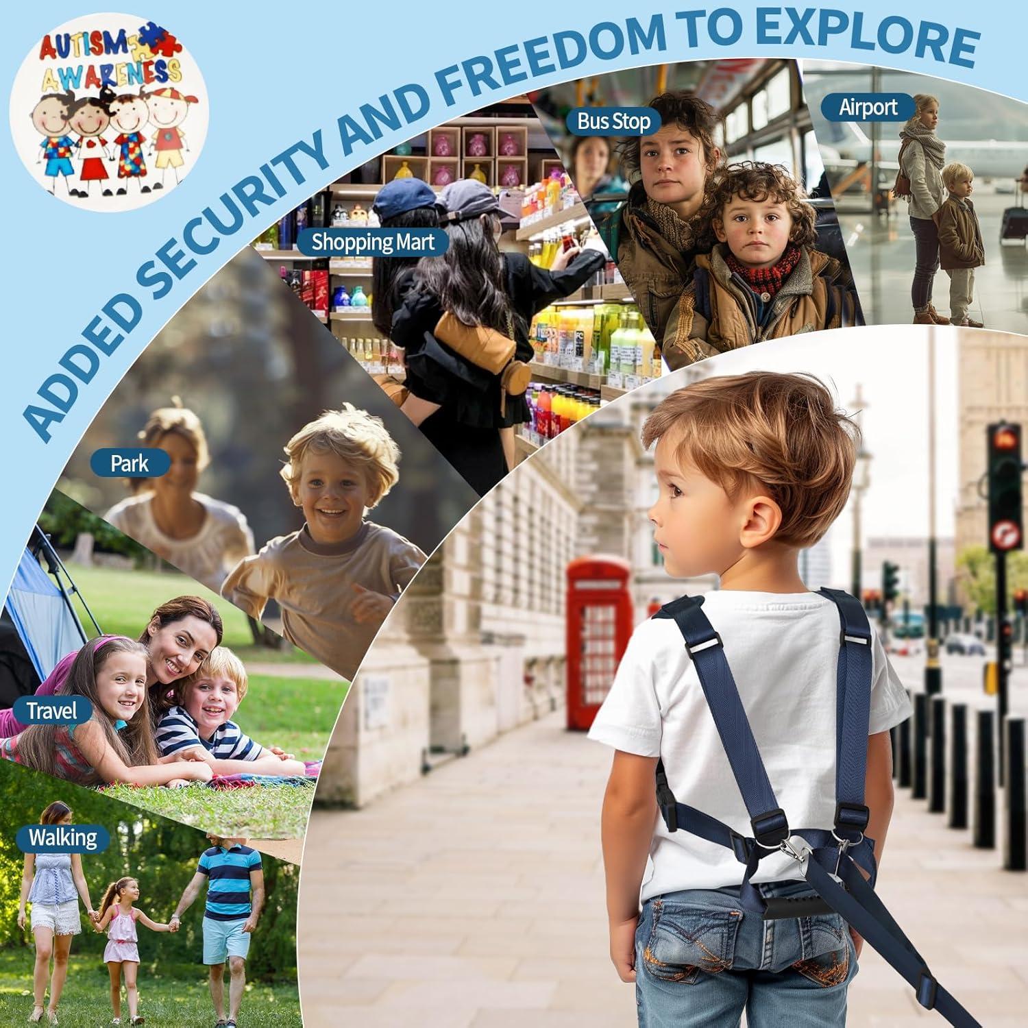 Arnés de Seguridad JXM para Niños con Asa Ajustable y Reflector