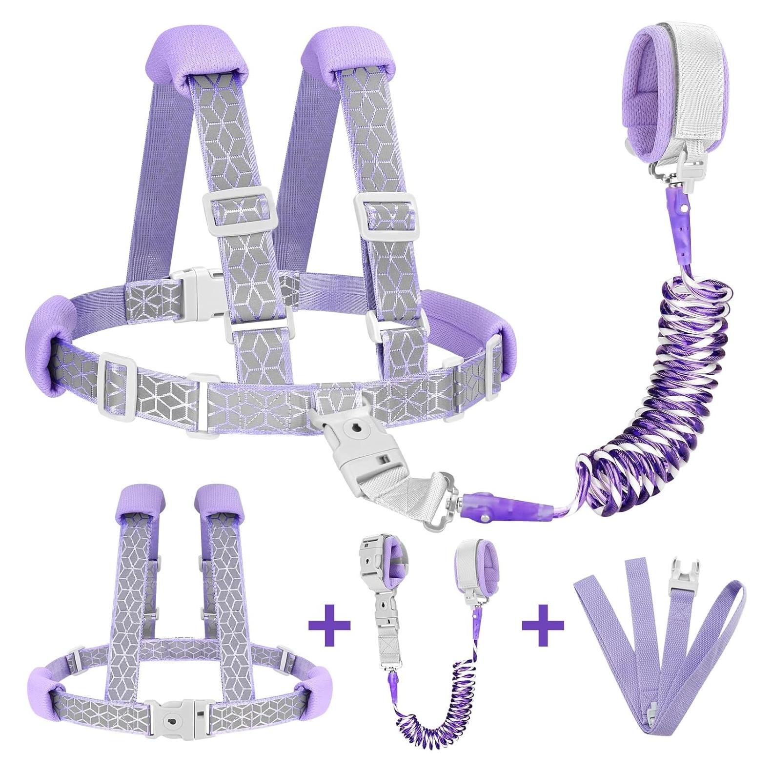 Arnés Antipérdida Accmor para Niños 3 en 1 Púrpura
