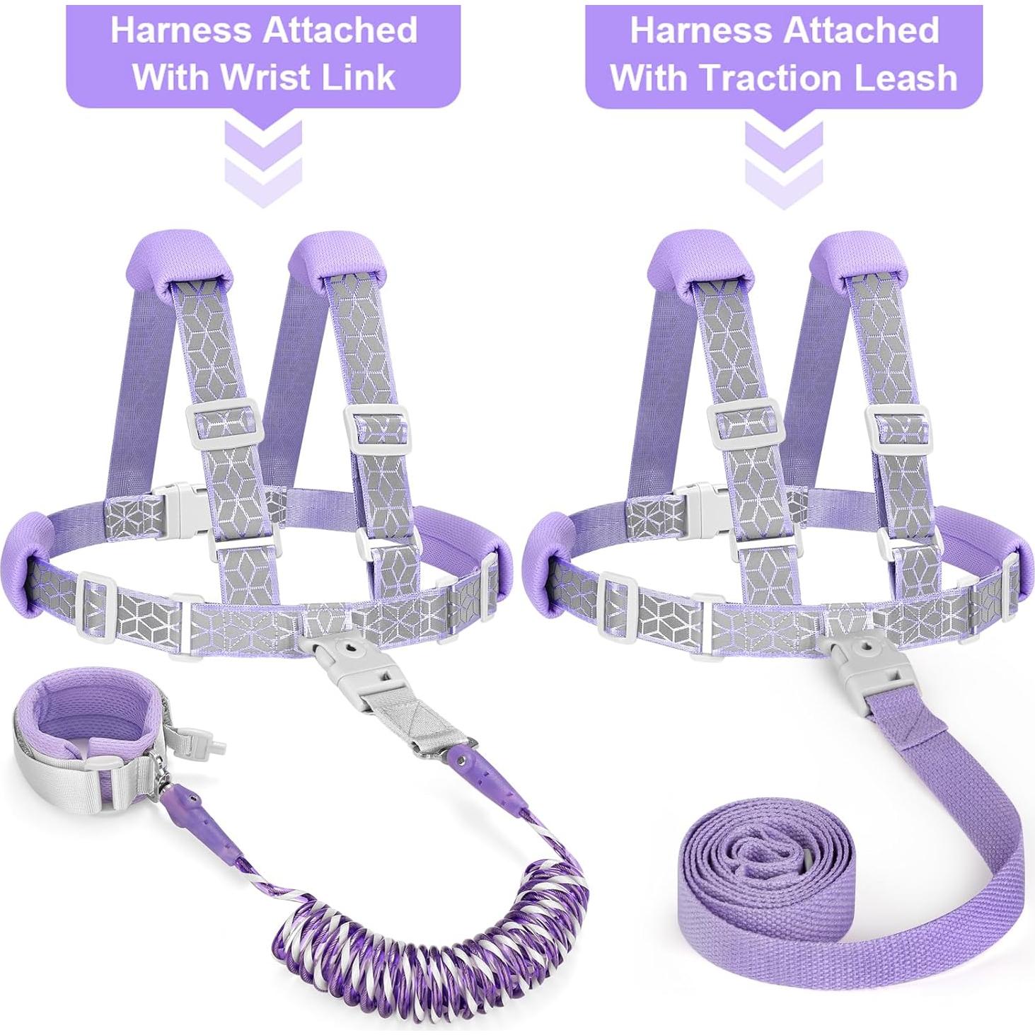 Arnés Antipérdida Accmor para Niños 3 en 1 Púrpura