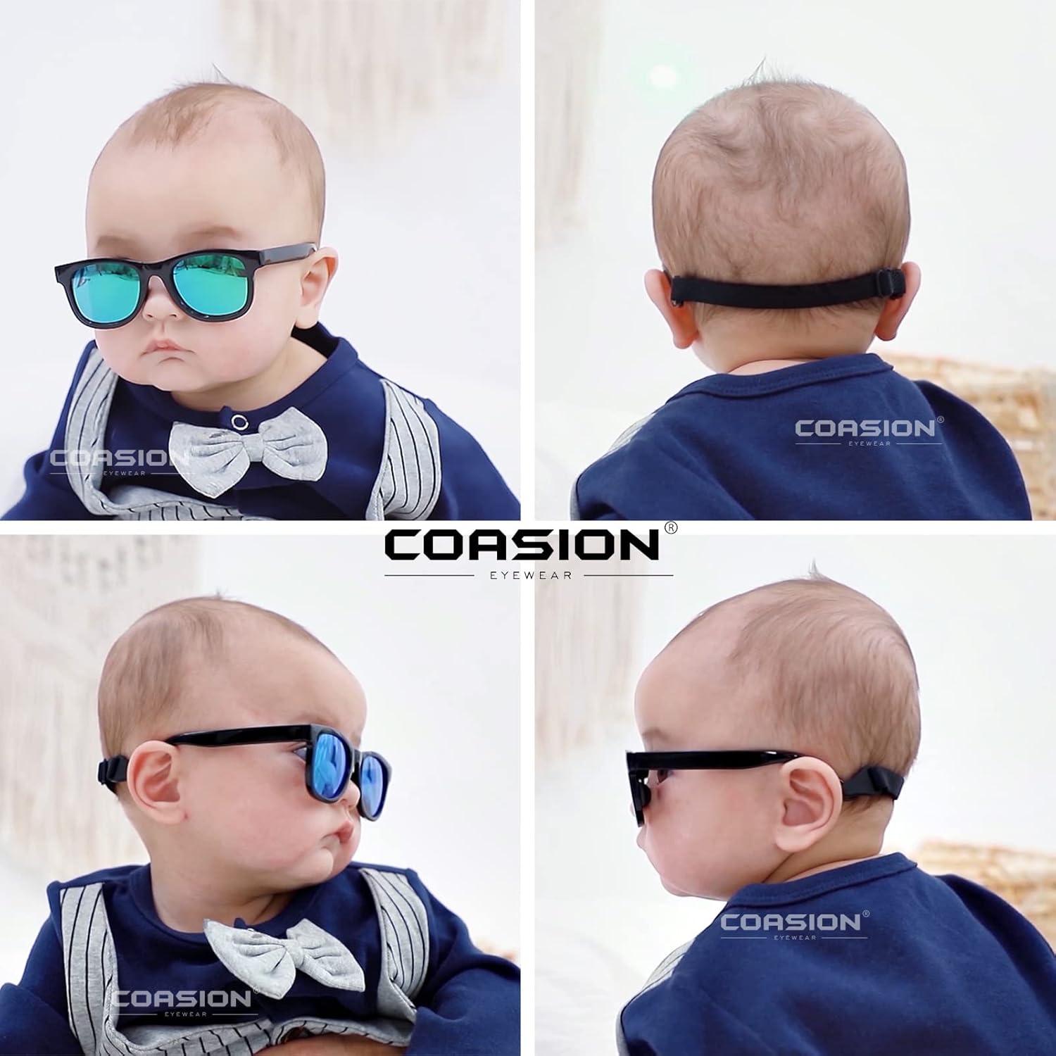 Gafas de sol polarizadas COASION para bebés 0-12 meses