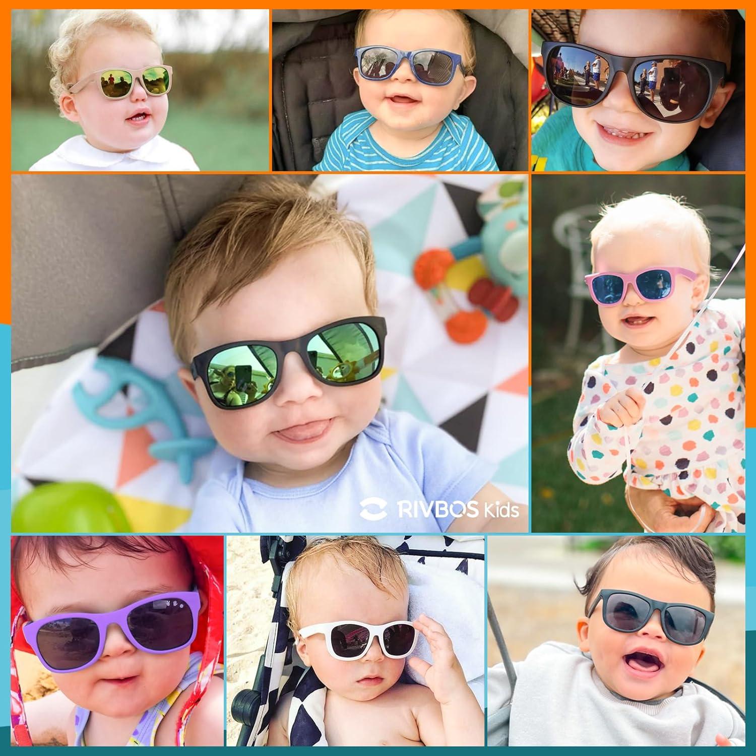 Gafas de sol RIVBOS para bebés UV400 polarizadas 0-24 meses