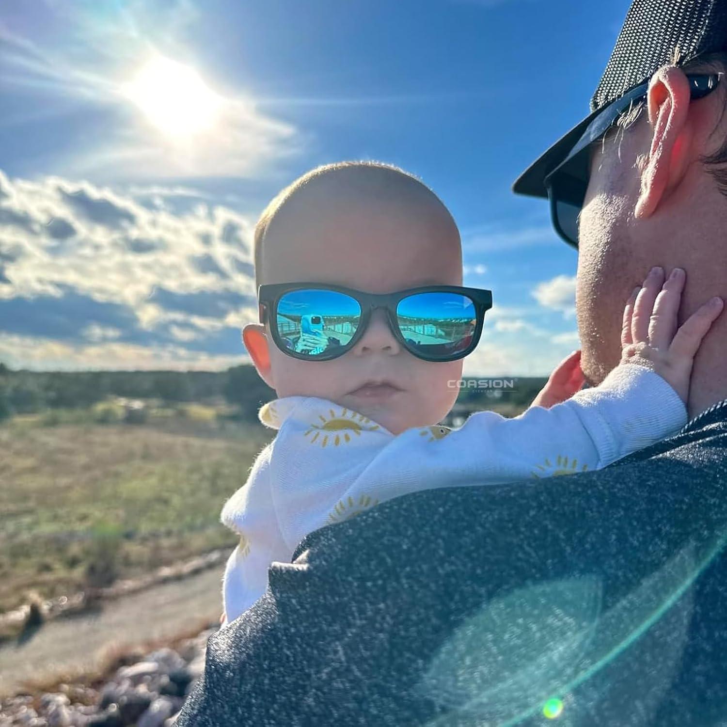 Gafas de Sol Polarizadas para Bebés COASION con Correa de Silicona