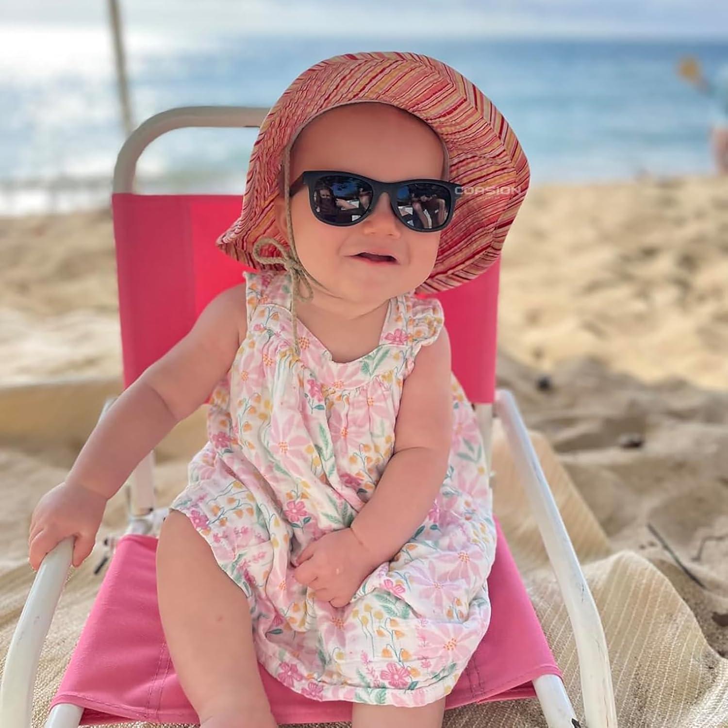 Gafas de Sol Polarizadas para Bebés COASION con Correa de Silicona