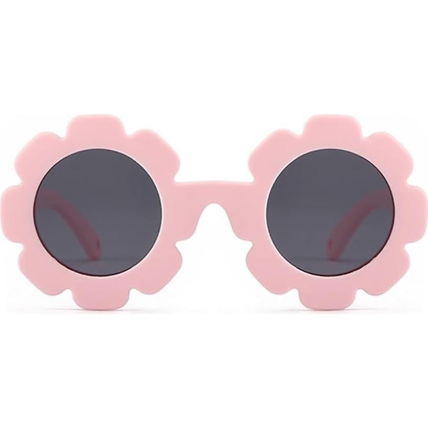 Gafas de sol polarizadas para bebés con correa ajustable - Rosa