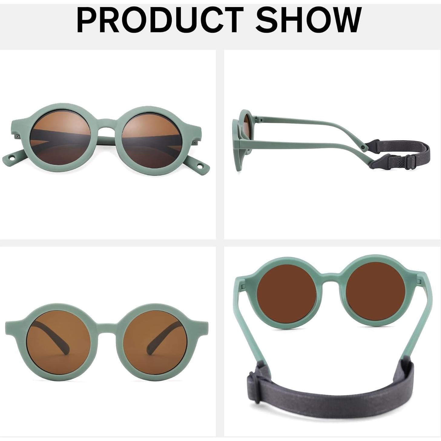 Gafas de sol polarizadas COASION para bebés 0-24 meses