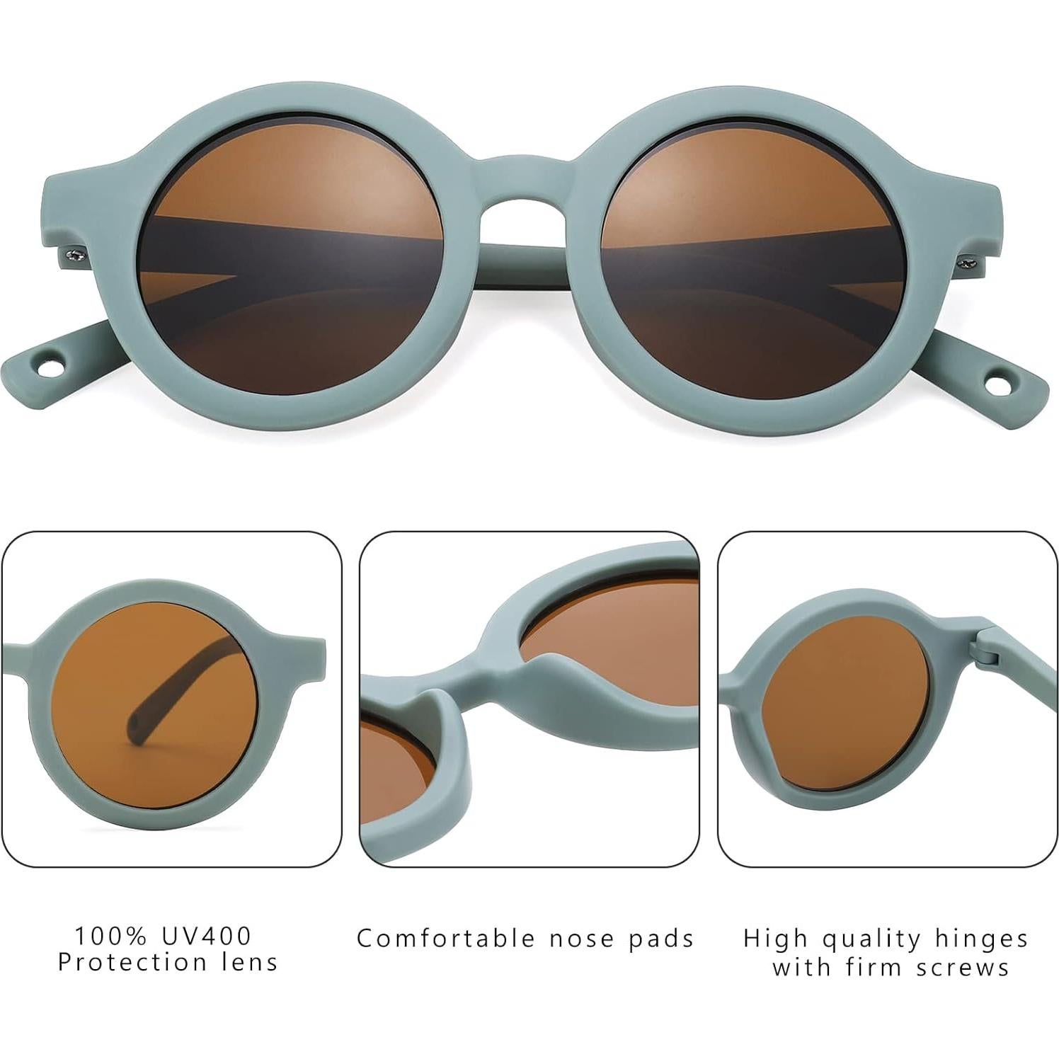 Gafas de sol polarizadas COASION para bebés 0-24 meses