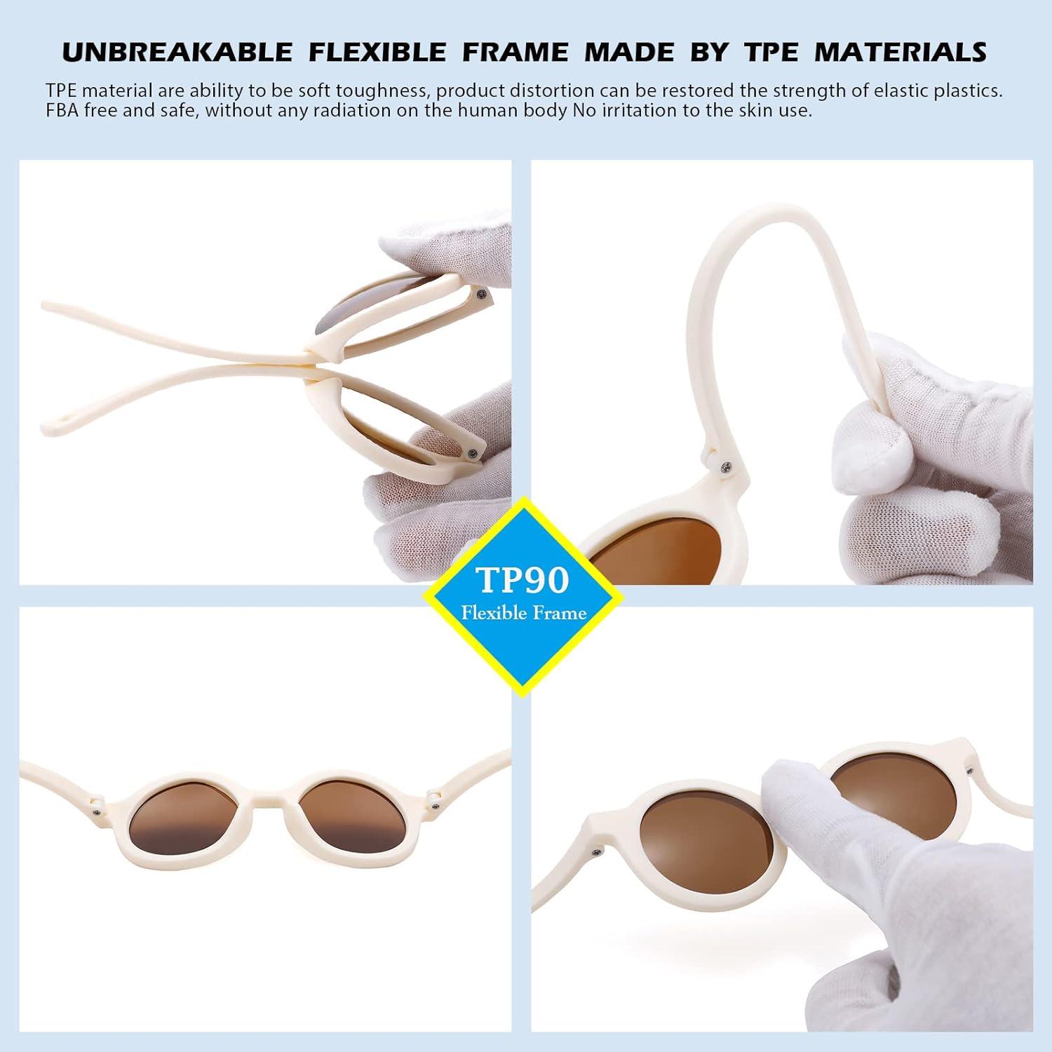 Gafas de sol polarizadas COASION para bebés 0-24 meses