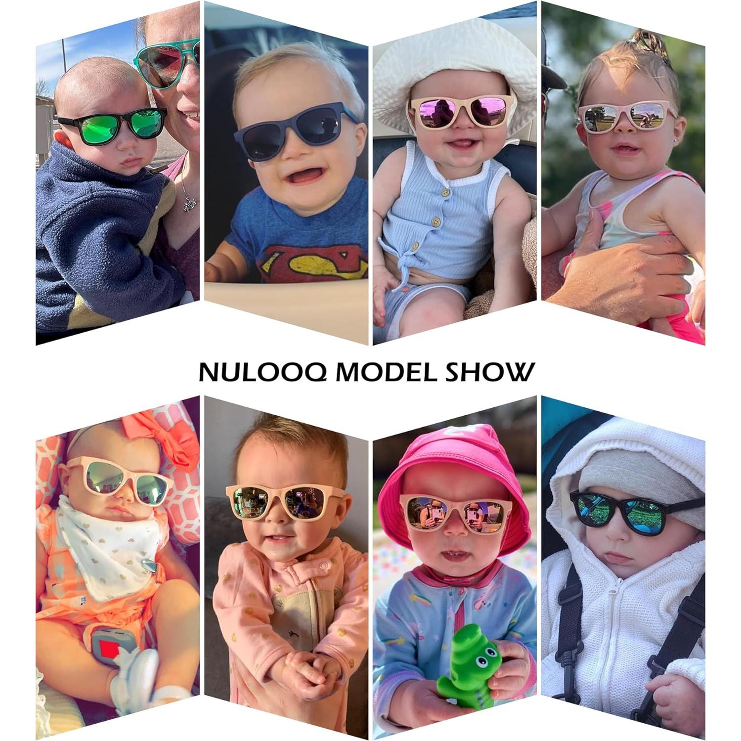 Gafas de sol polarizadas para bebés NU8041 con correa ajustable