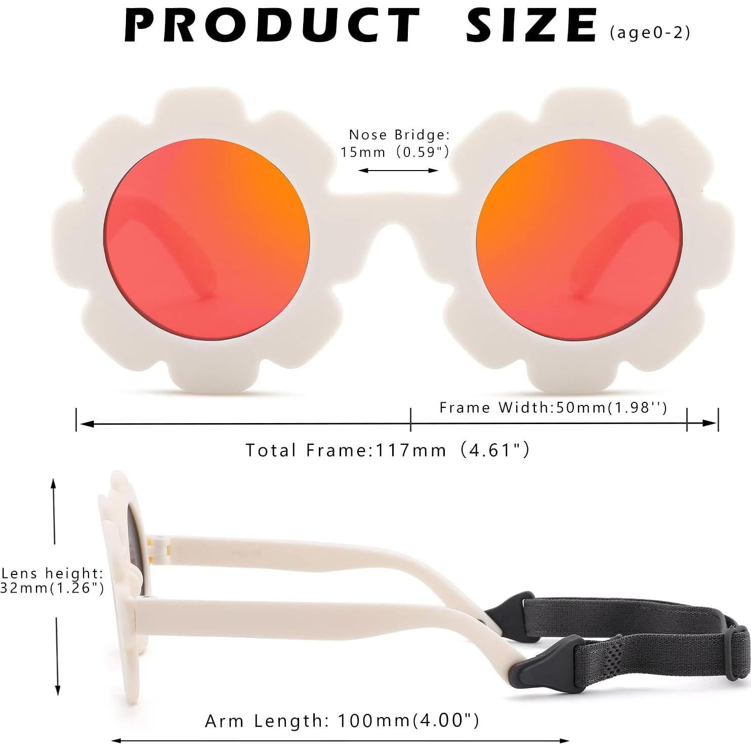 Gafas de sol polarizadas HYCREDI para bebés 0-24 meses