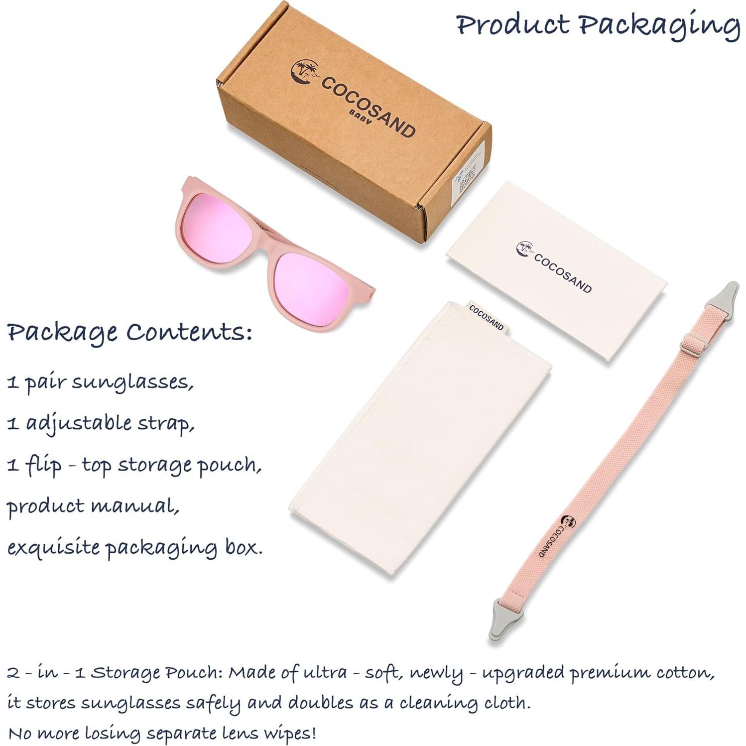 Gafas de sol polarizadas COCOSAND para bebés 0-24 meses UV