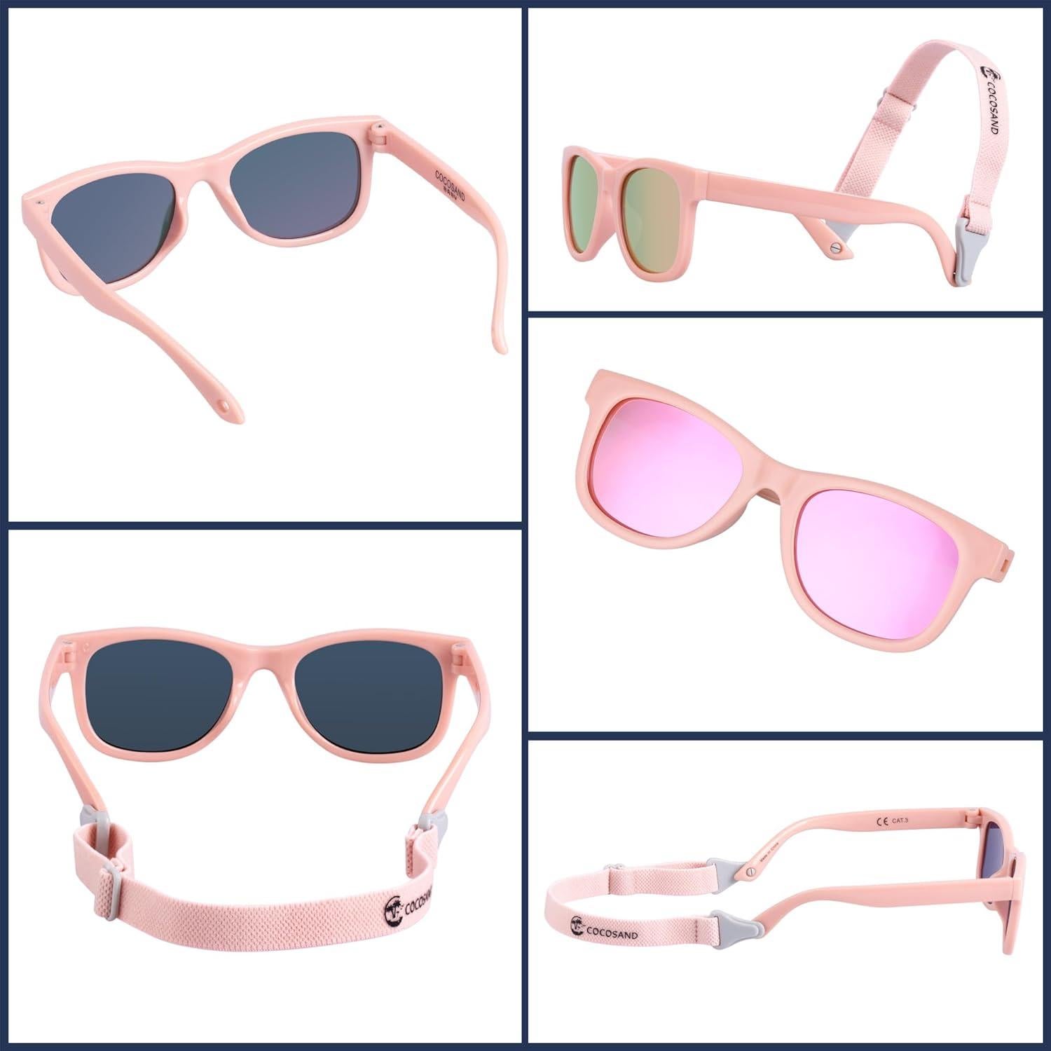 Gafas de sol polarizadas COCOSAND para bebés 0-24 meses UV