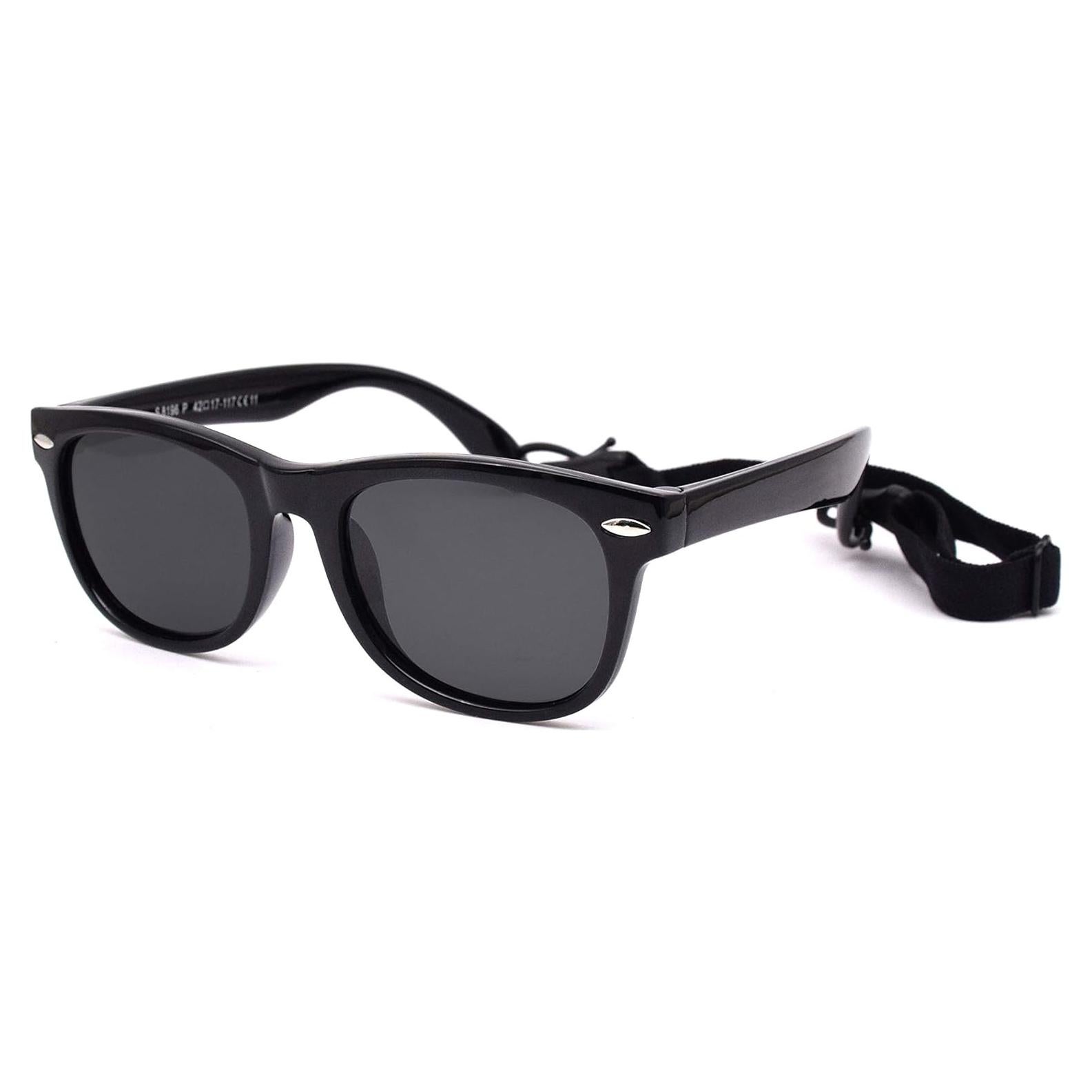 Gafas de Sol Polarizadas para Bebés Flexibles UV400 - Negro