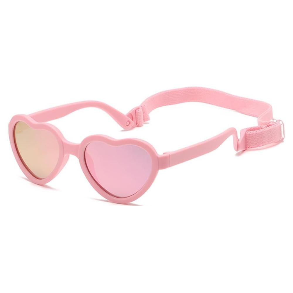 Gafas de sol polarizadas para bebés corazón con correa - UV400