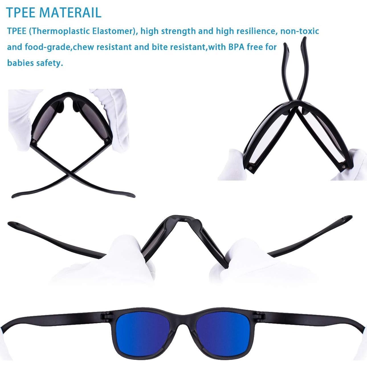 Gafas de Sol MAXJULI para Bebés 0-24 Meses UV400 Ajustables