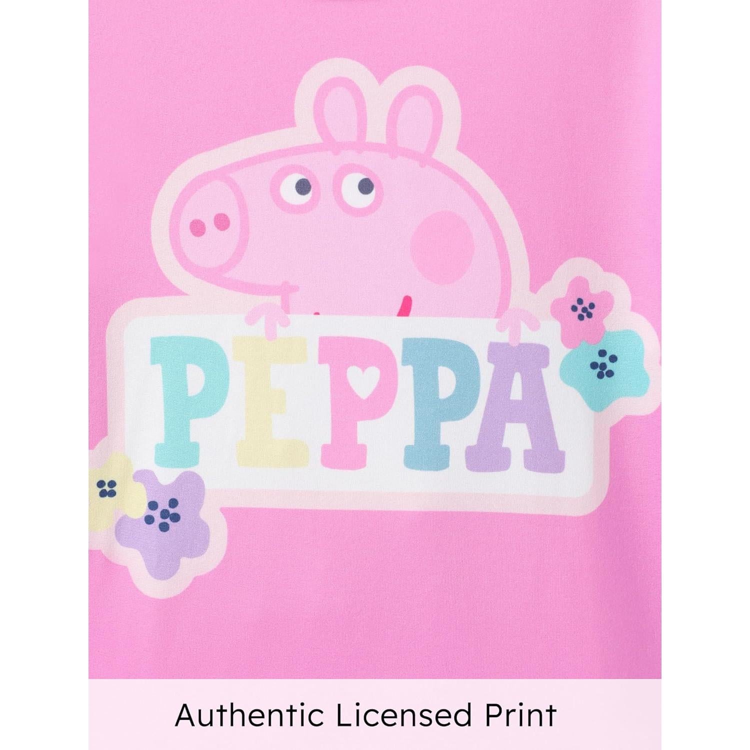 Conjunto Peppa Pig Niñas 2 Piezas Camiseta y Pantalón Rosa
