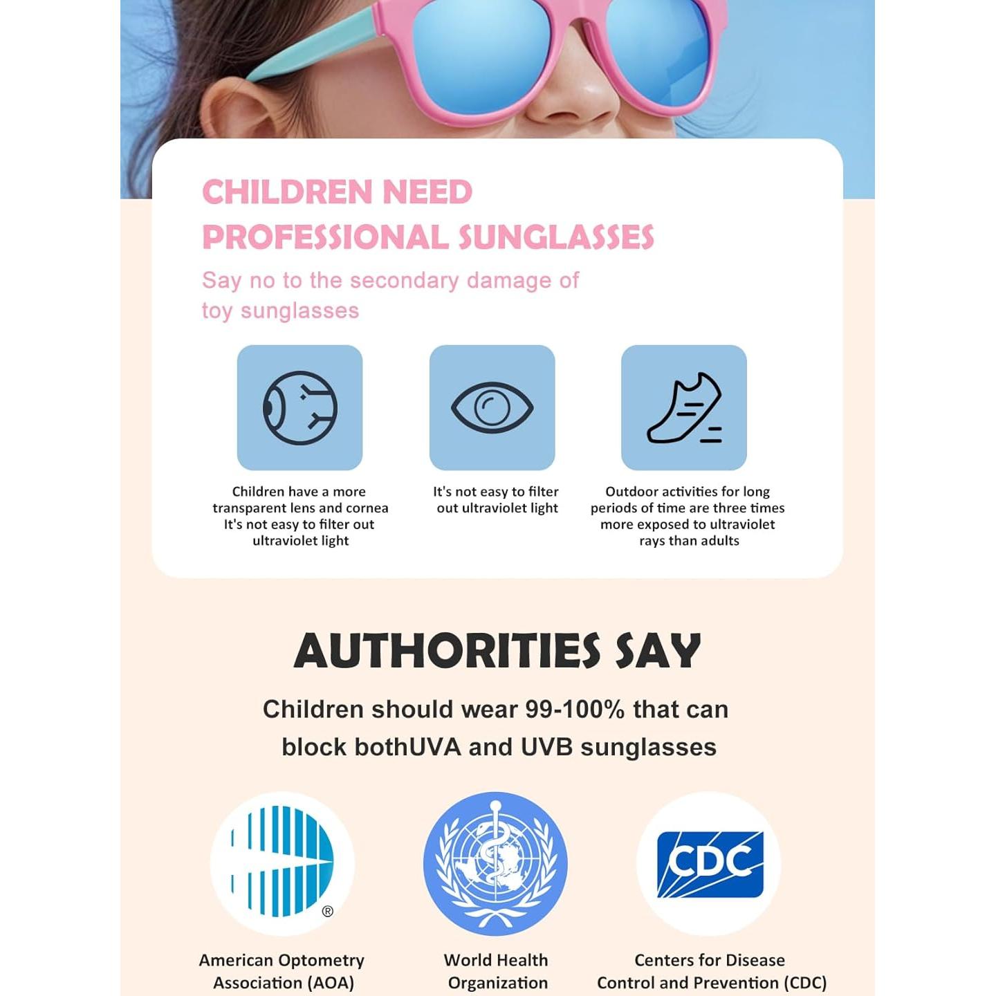 Gafas de sol polarizadas AZorb para bebés 0-24 meses UV 100%