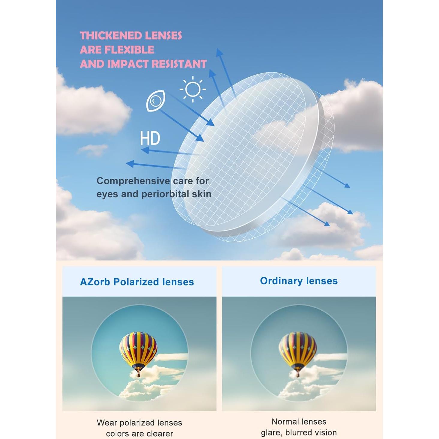 Gafas de sol polarizadas AZorb para bebés 0-24 meses UV 100%