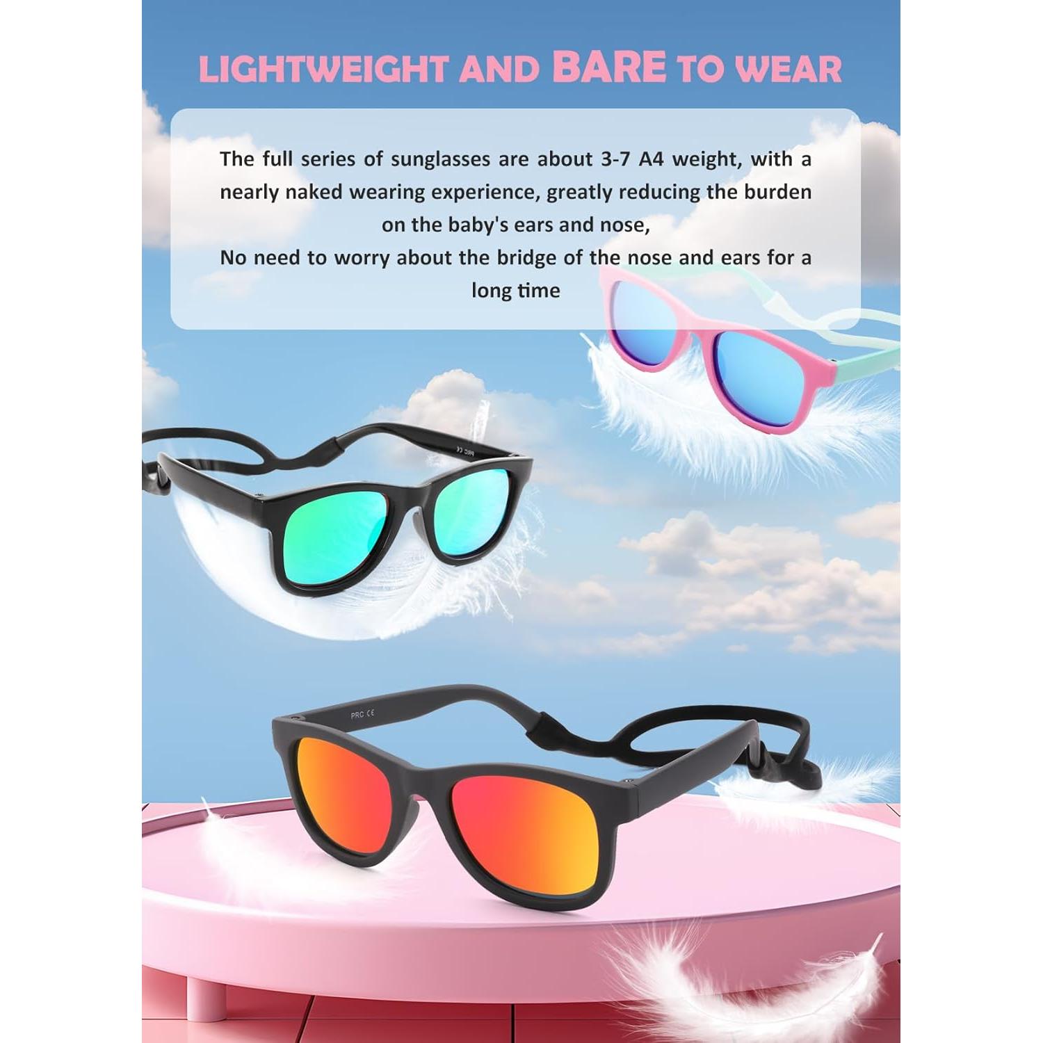 Gafas de sol polarizadas AZorb para bebés 0-24 meses UV 100%