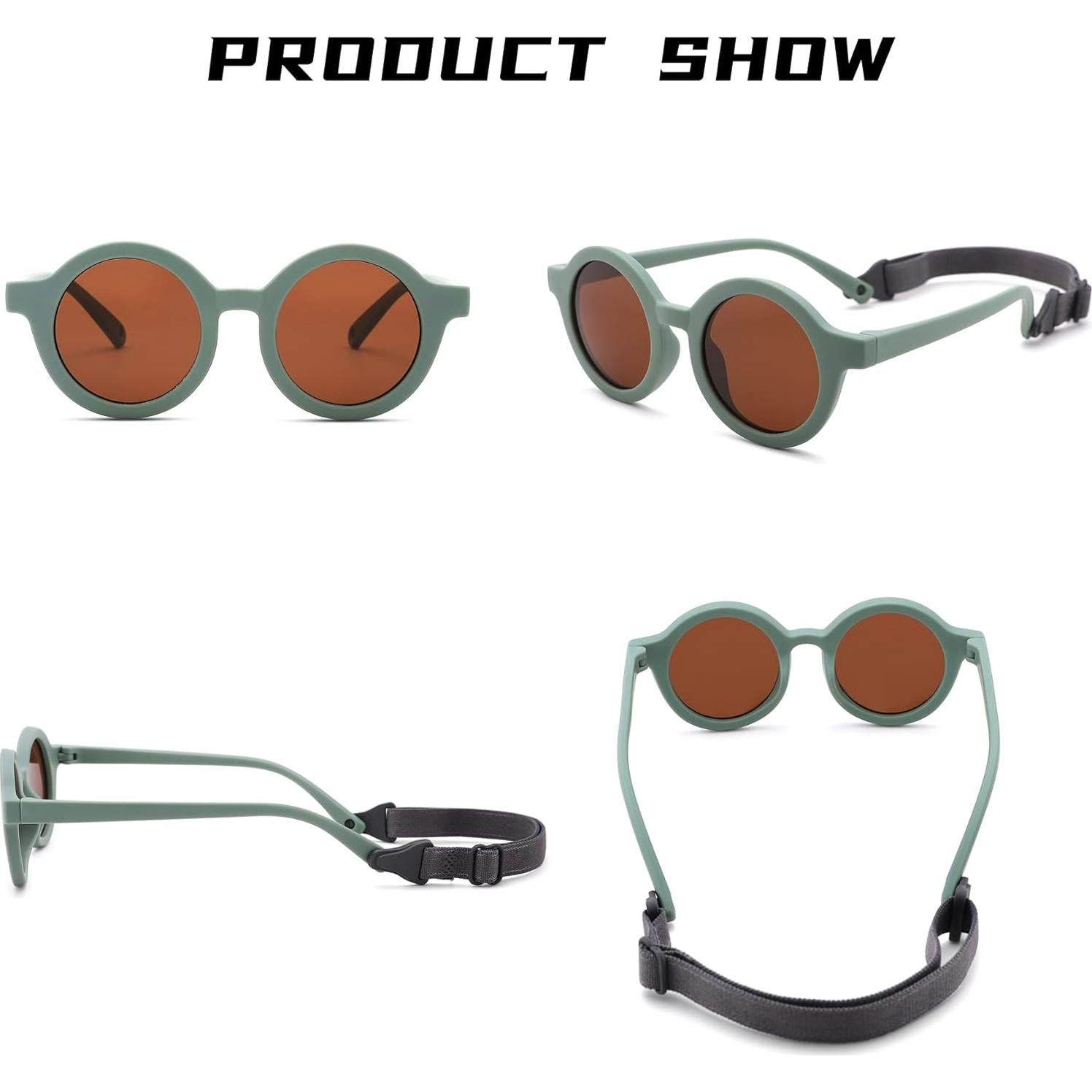 Gafas de sol polarizadas Bouryo para bebés 0-24 meses