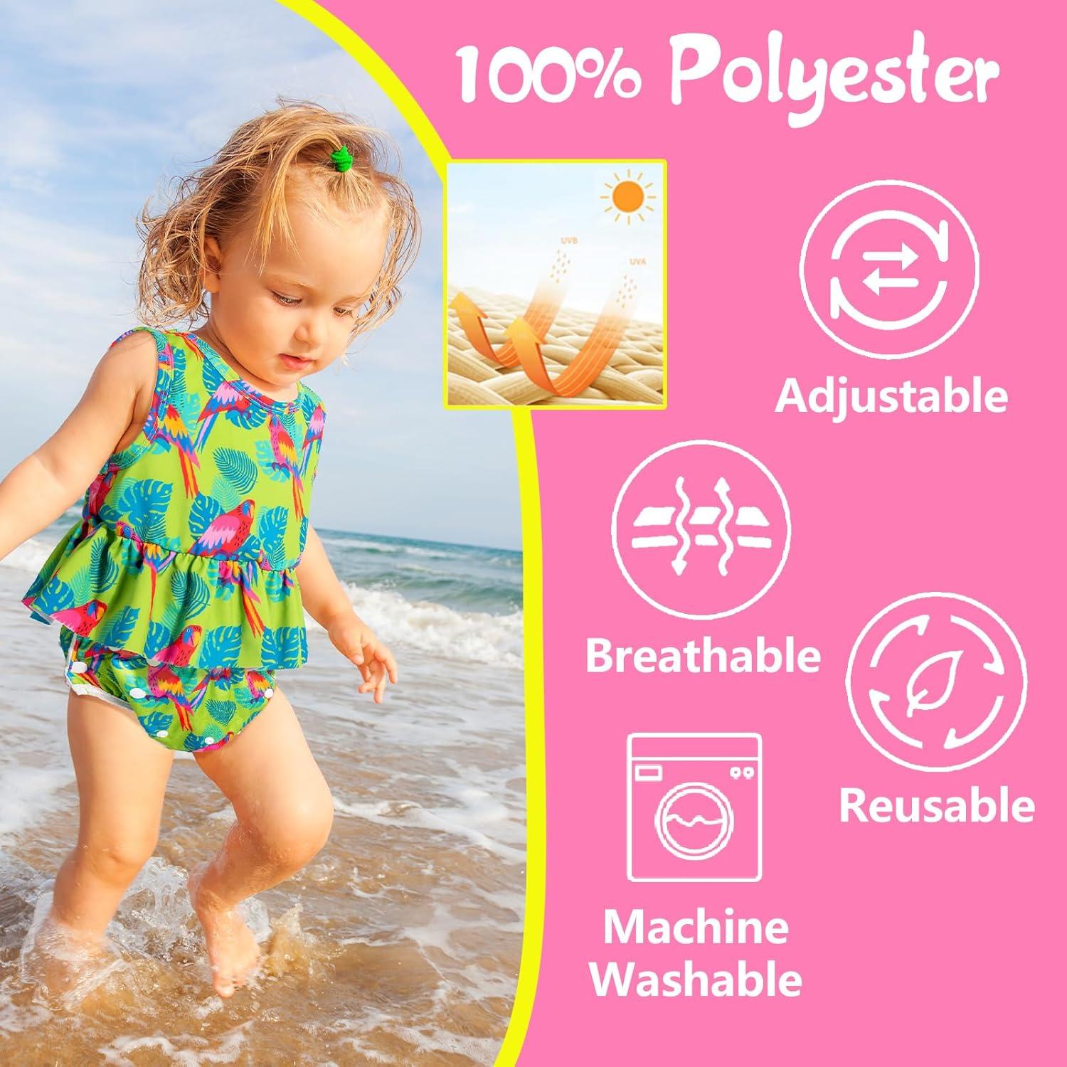 Pañales de Natación Reutilizables Babygoal 3 Paquetes 8M-3T