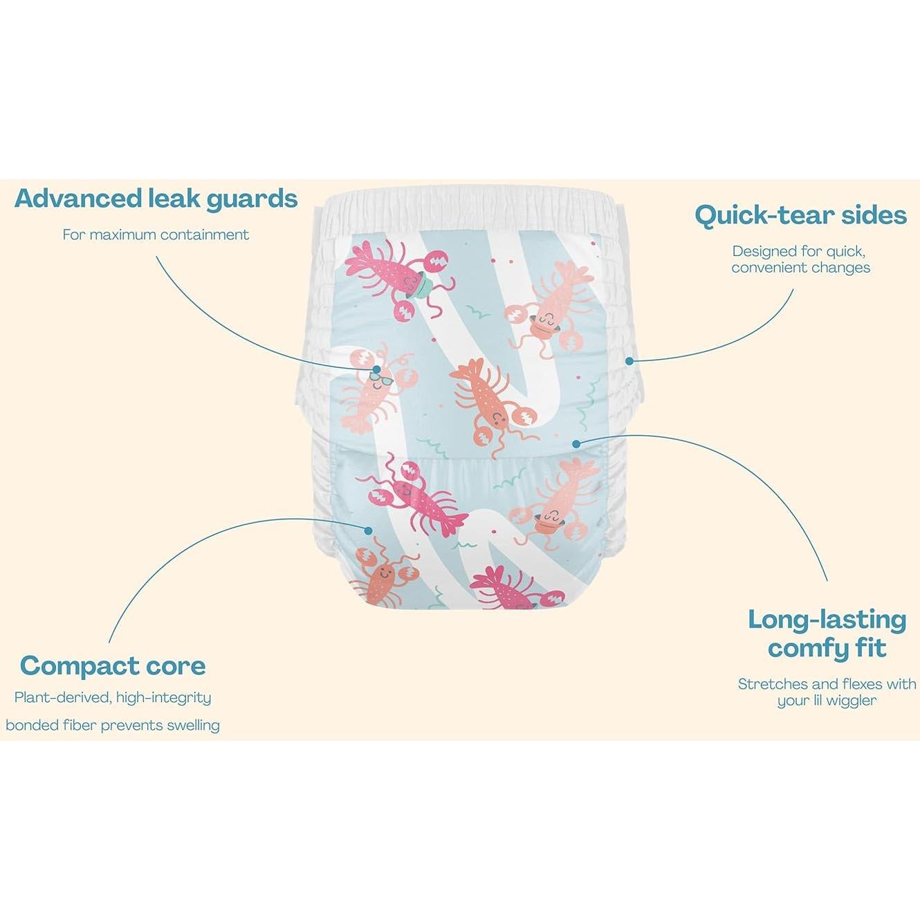 Pañales de Natación Hello Bello Medianos 18 Unidades Ecológicos