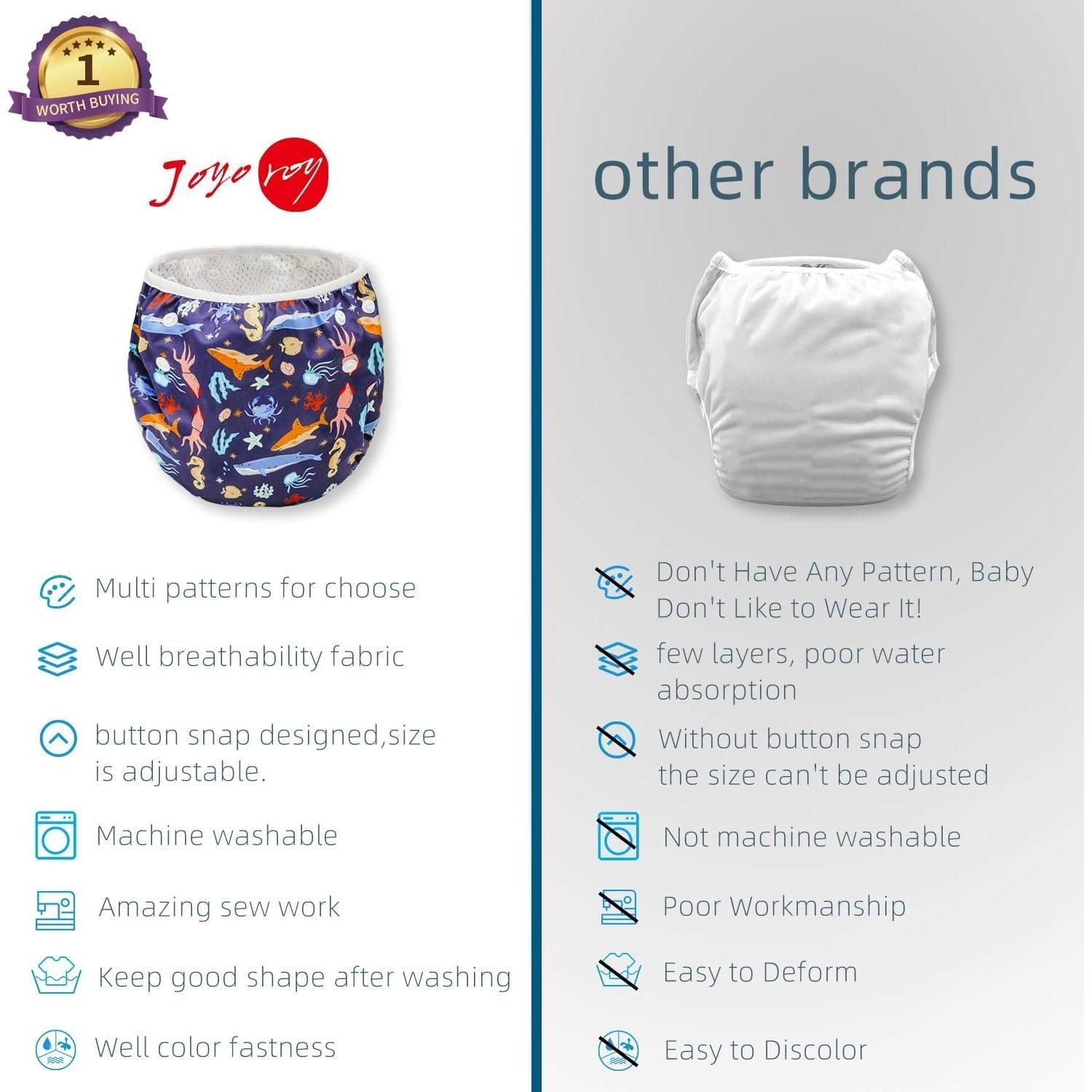 Pañales de Natación Reutilizables Joyo Roy 4-6 Años