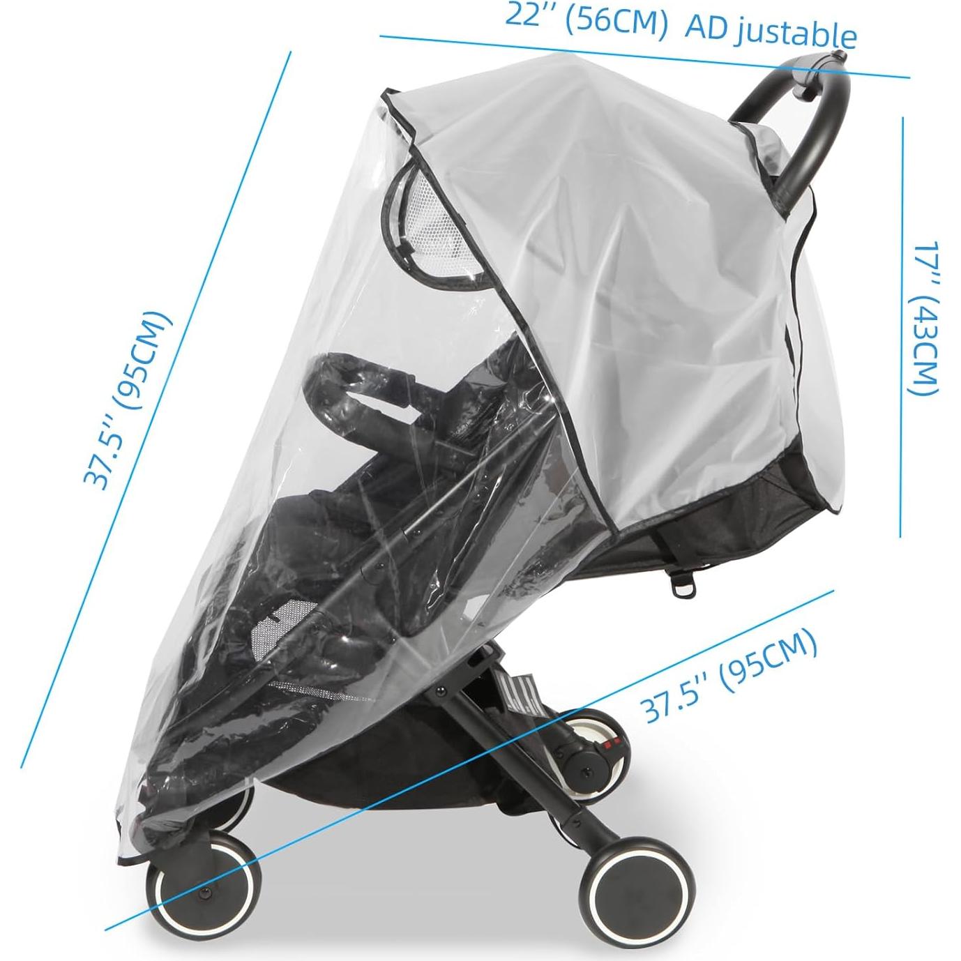 Cubierta de Lluvia para Cochecito Hrzeem Universal Impermeable