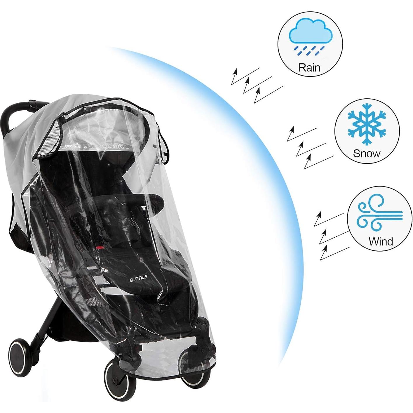 Cubierta de Lluvia para Cochecito Hrzeem Universal Impermeable