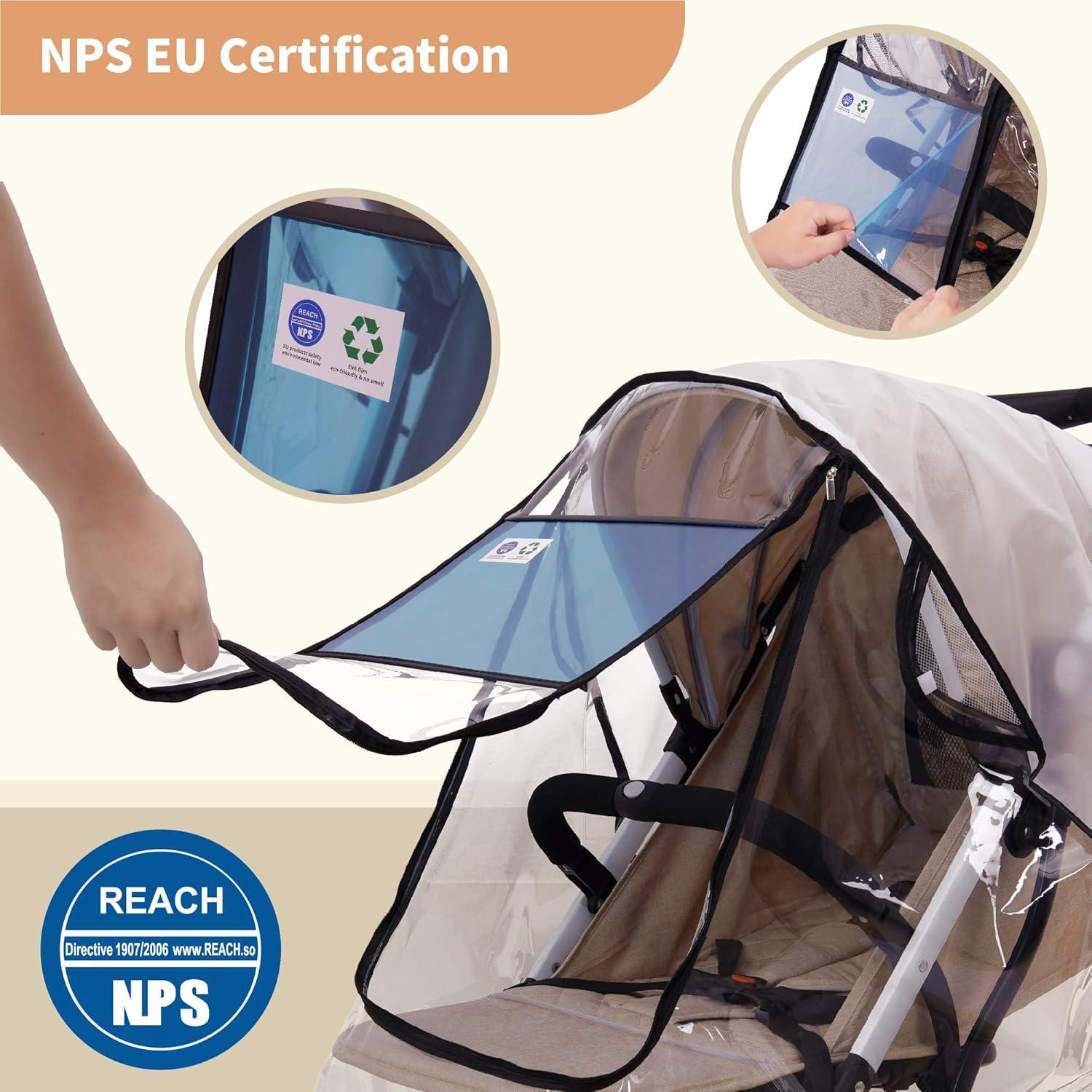 Cubierta de Lluvia Universal Bemece para Cochecito - EVA 95x56cm