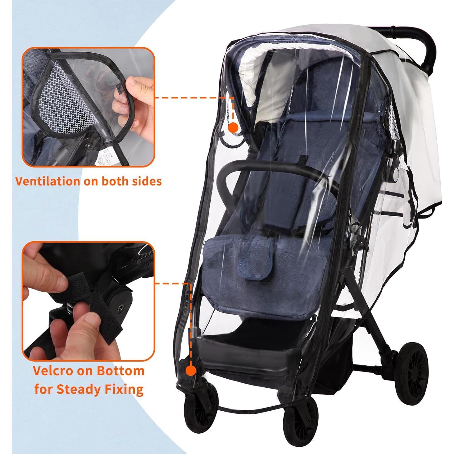 Cubierta de Lluvia para Cochecito Amorbase XL Impermeable