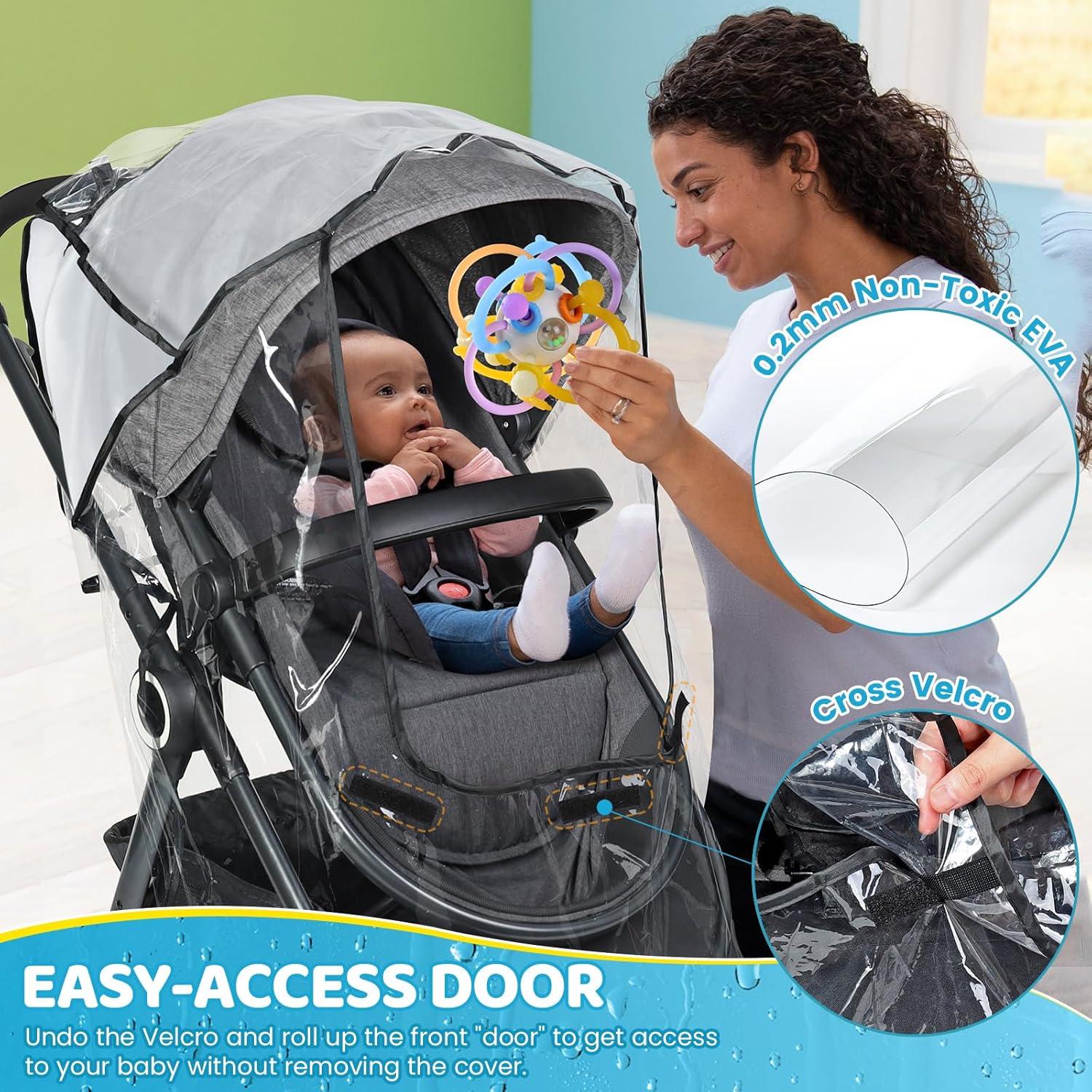 Cubierta de Lluvia Universal IvyWind para Cochecito - Impermeable