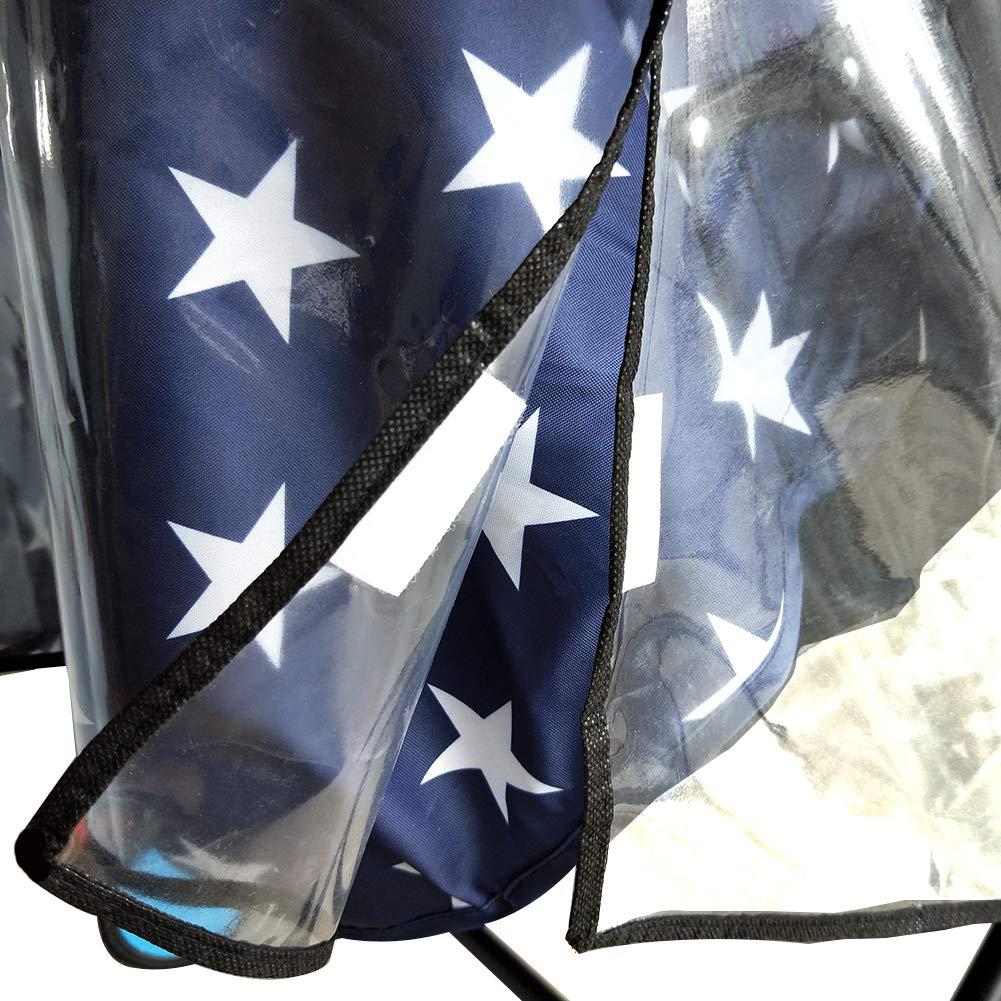 Cubierta para lluvia universal HSJH para cochecito doble lado a lado