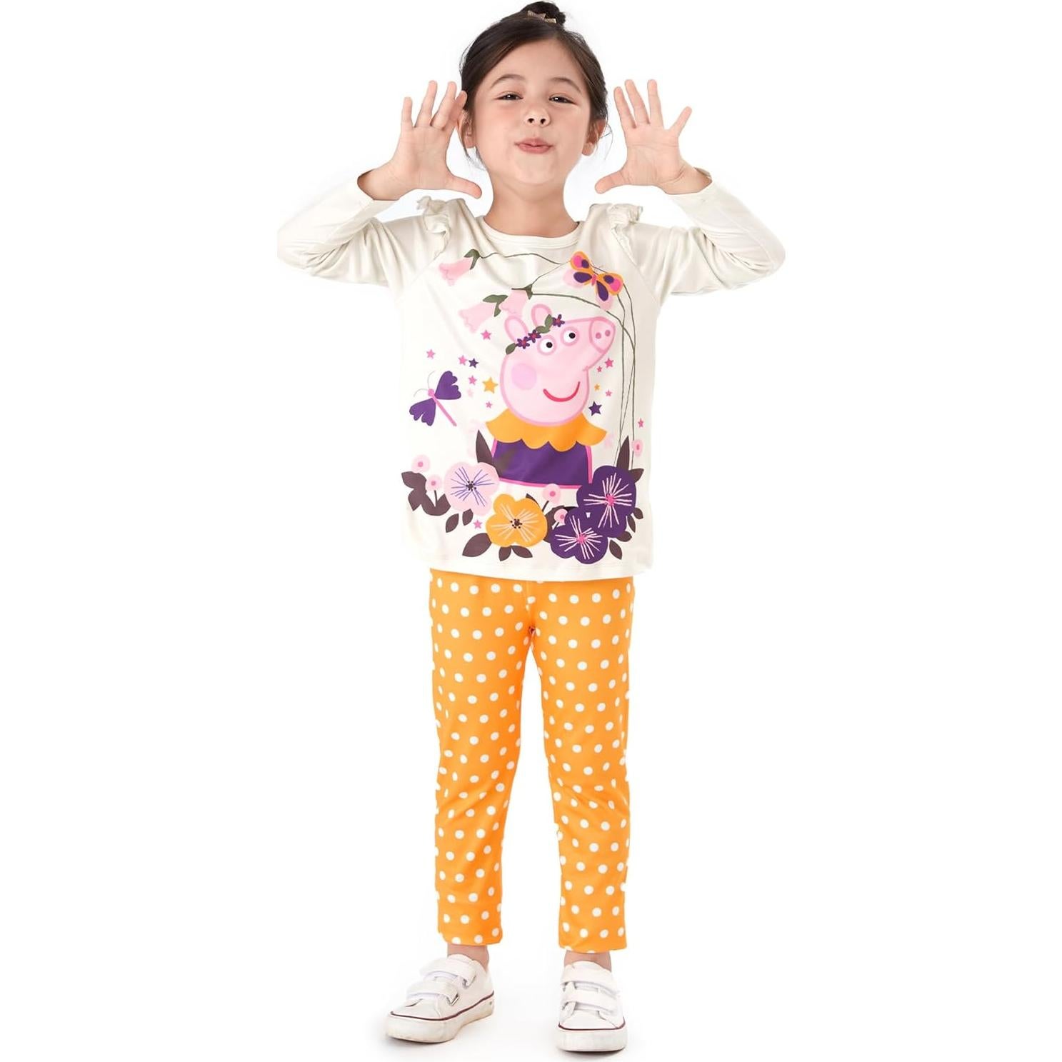 Conjunto Peppa Pig Niñas 2 Piezas Camiseta y Pantalón