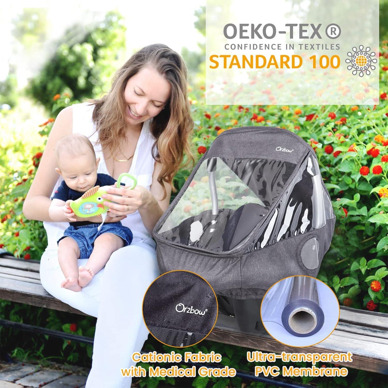 Cubierta de Lluvia Universal para Asiento de Auto Orzbow - Negro