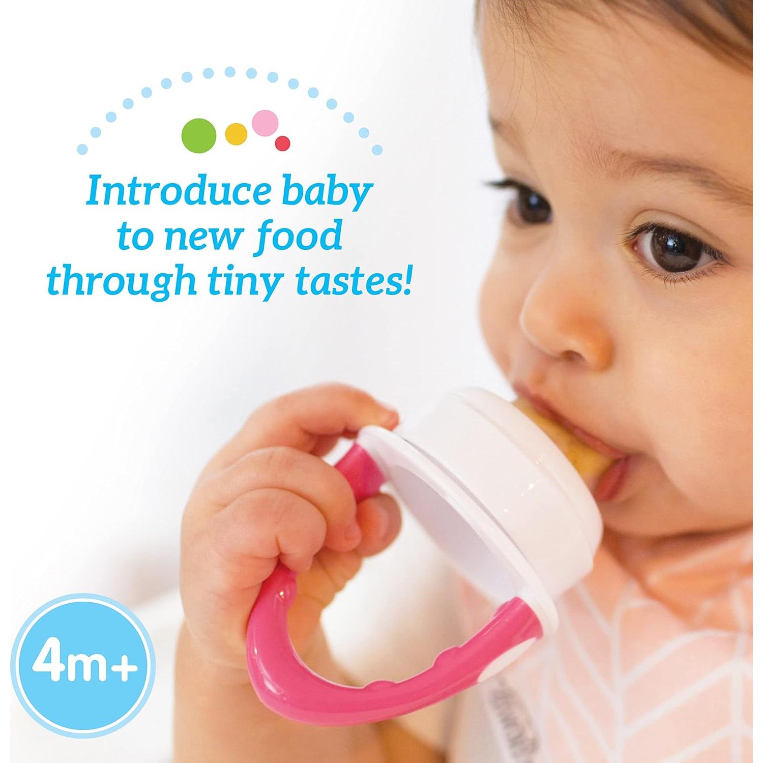 Alimentador de Silicona Dr. Brown's Fresh Firsts 2 Piezas Menta y Gris