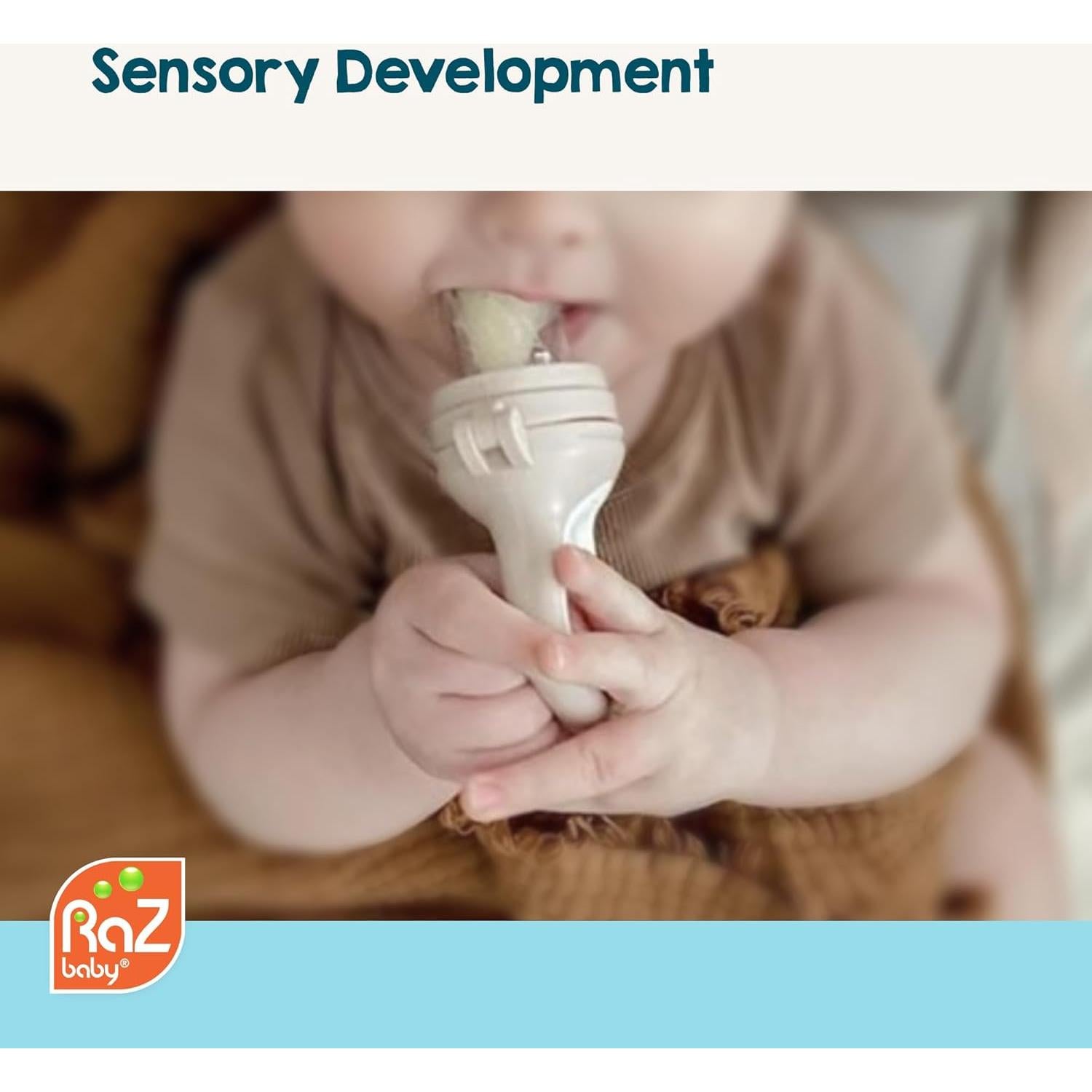 Alimentador de Sólidos RaZbaby 2 Piezas Azul y Naranja - Libre de BPA