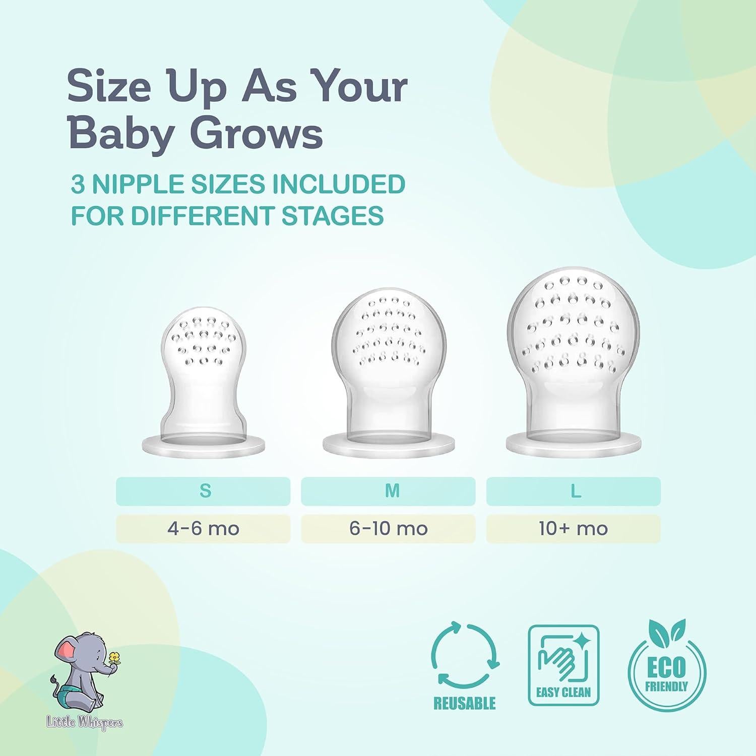 Chupete Alimentador de Frutas LittleWhispers - Set de 2