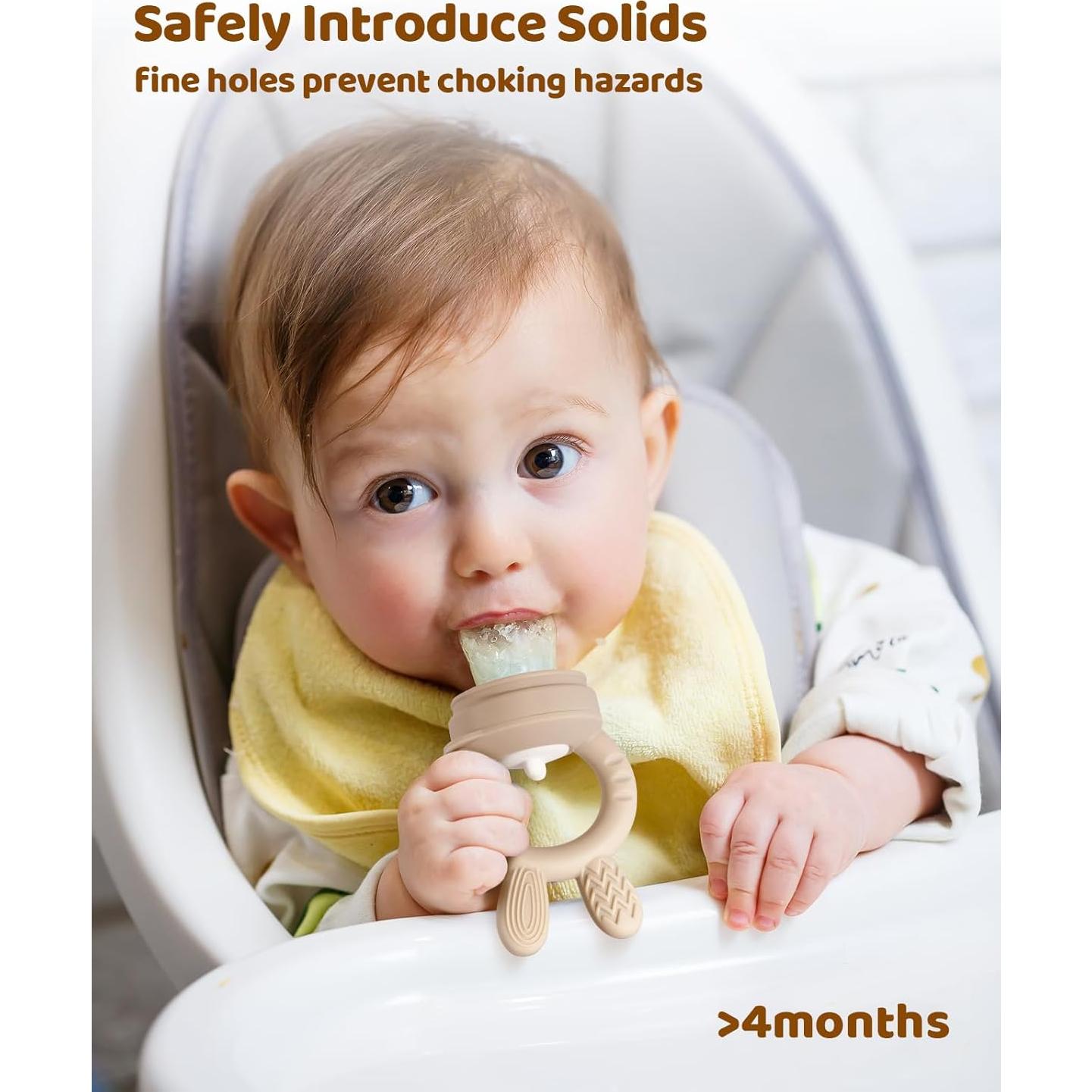 Alimentador de Frutas para Bebés Silicona Grado Alimenticio