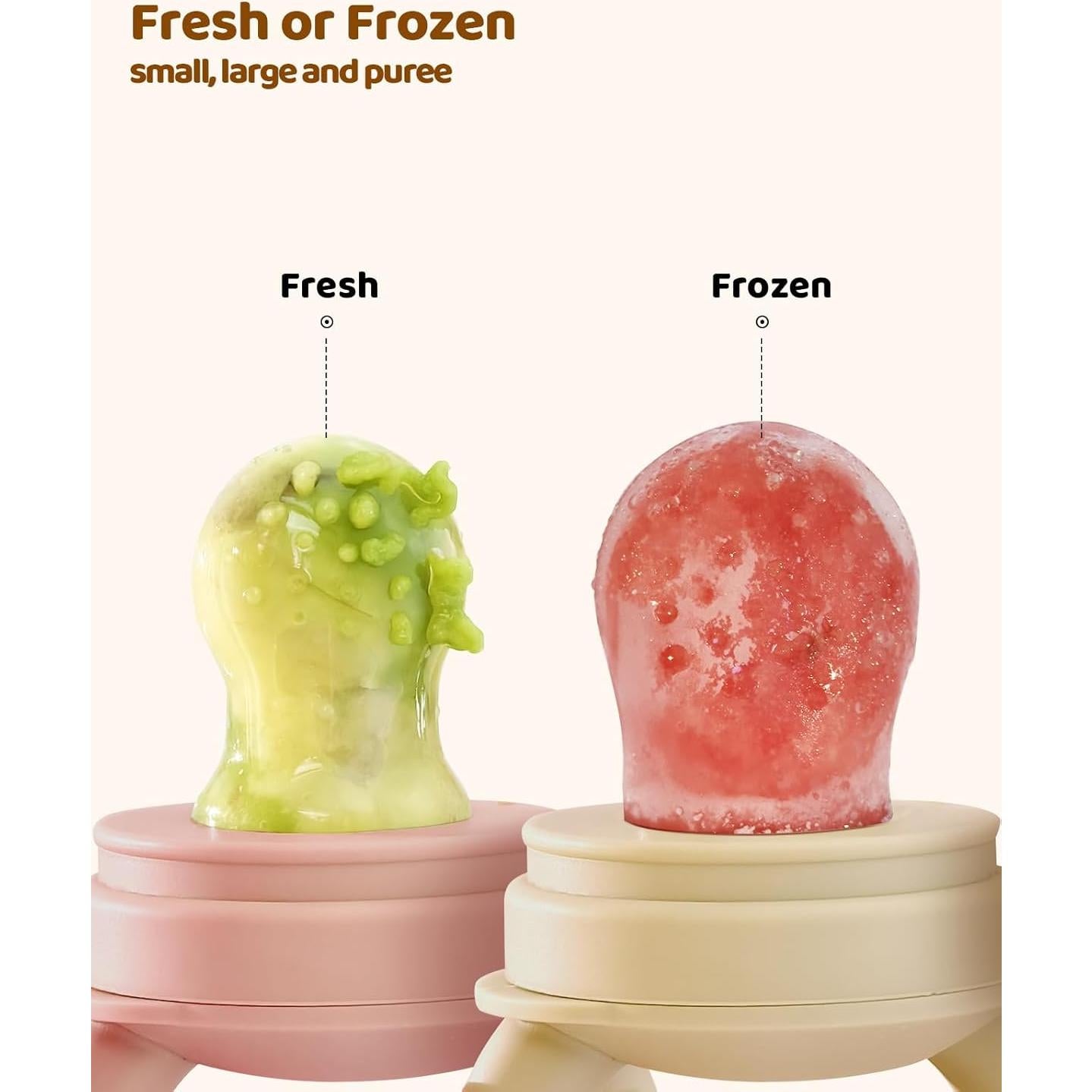 Alimentador de Frutas para Bebés Silicona Grado Alimenticio