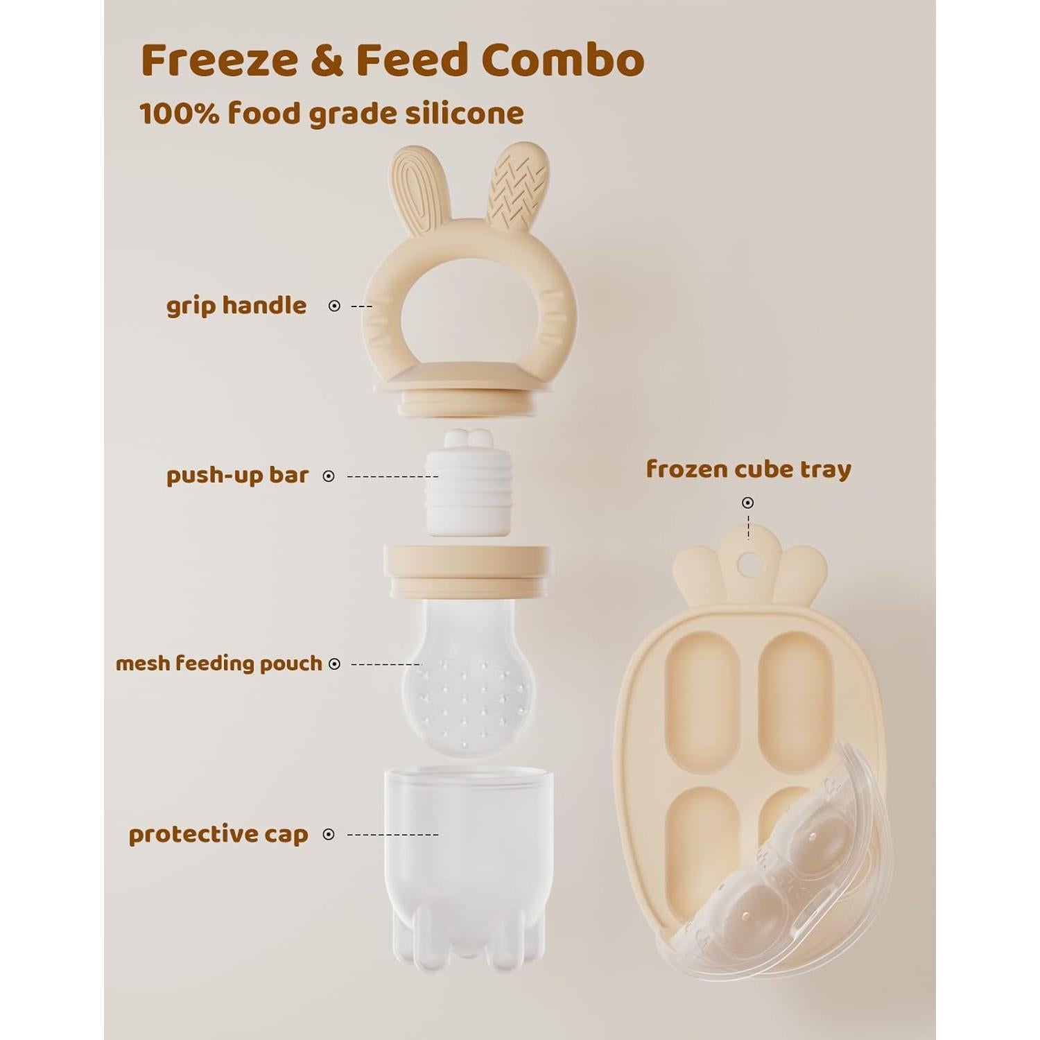 Alimentador de Frutas para Bebés Silicona Grado Alimenticio